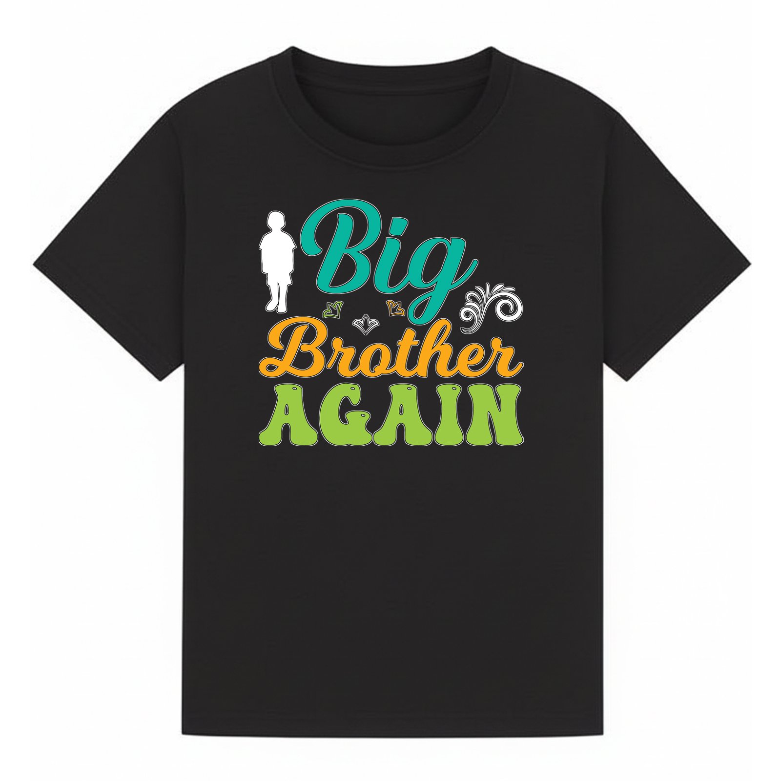 BGBRO01 artwork on black T-shirt