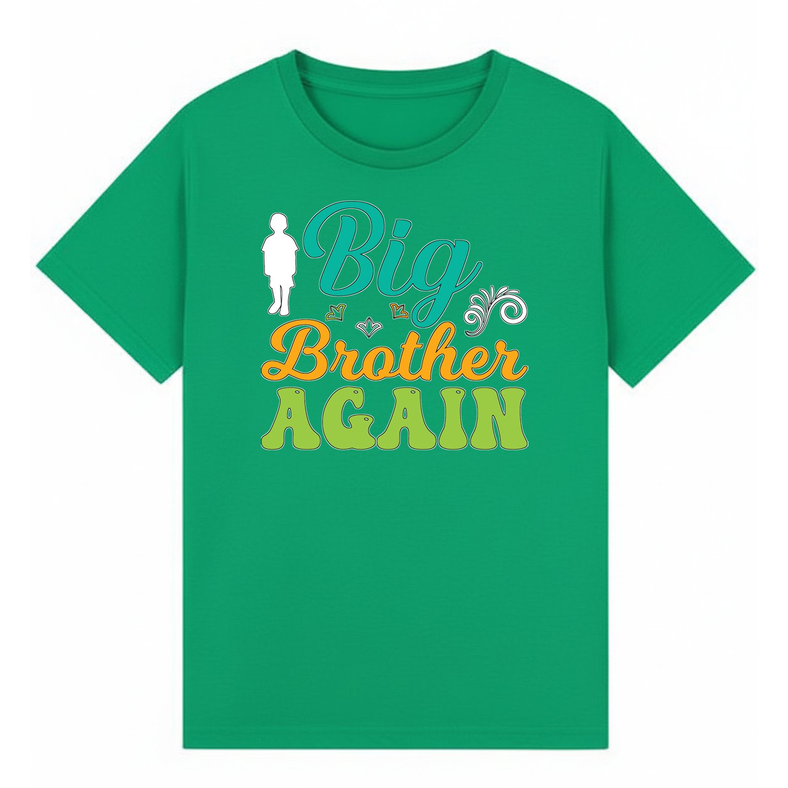 BGBRO01 artwork on irish green T-shirt