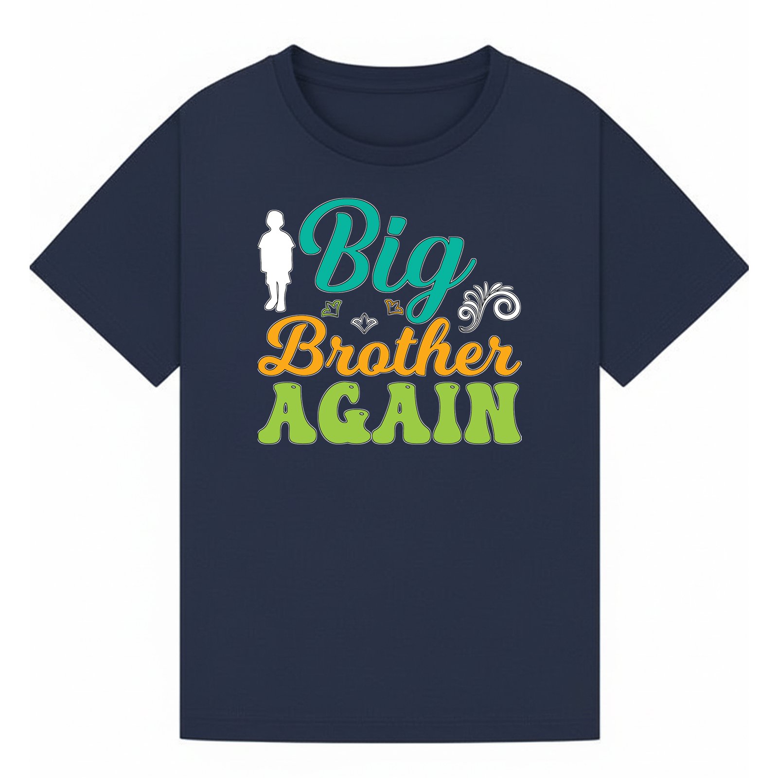 BGBRO01 artwork on navy T-shirt