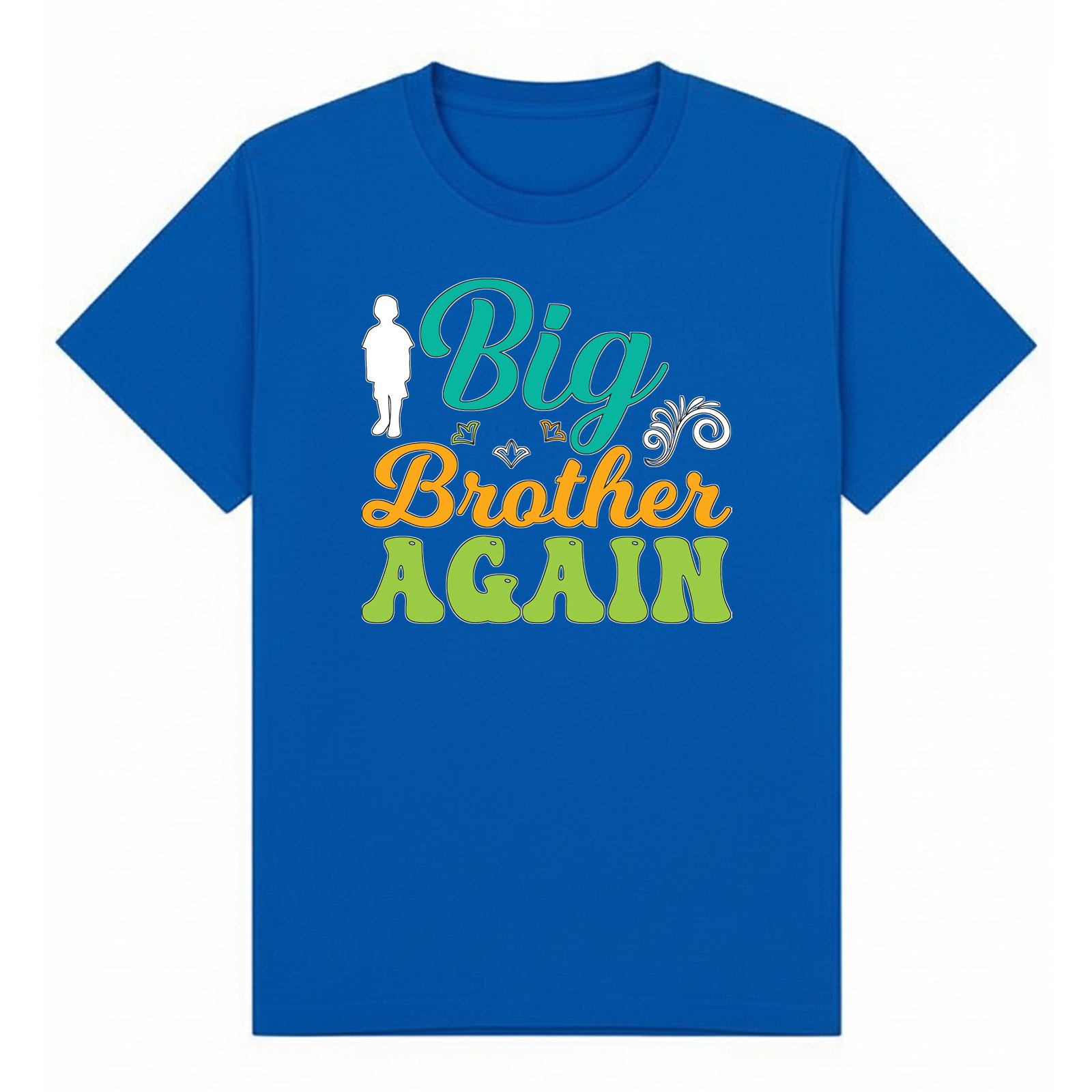 BGBRO01 artwork on royal T-shirt