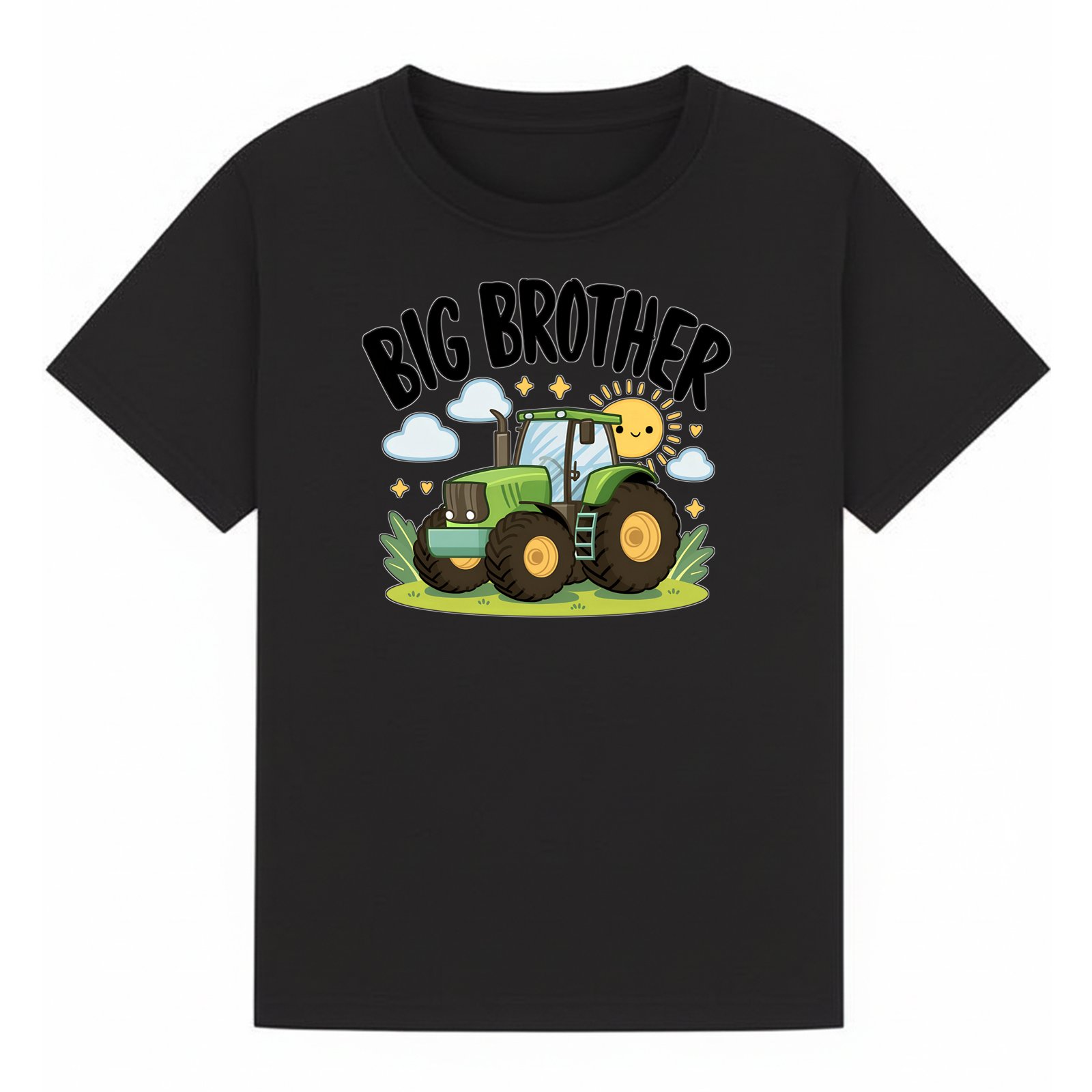 BGBRO03 artwork on black T-shirt