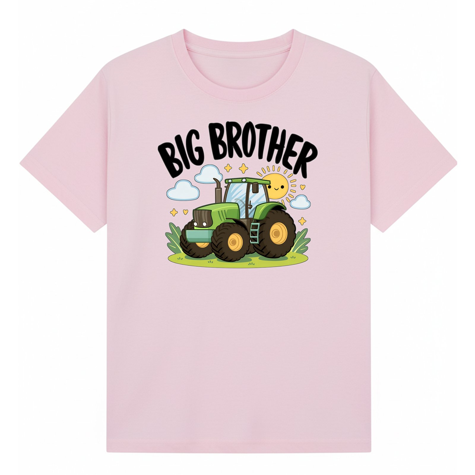 BGBRO03 artwork on light pink T-shirt