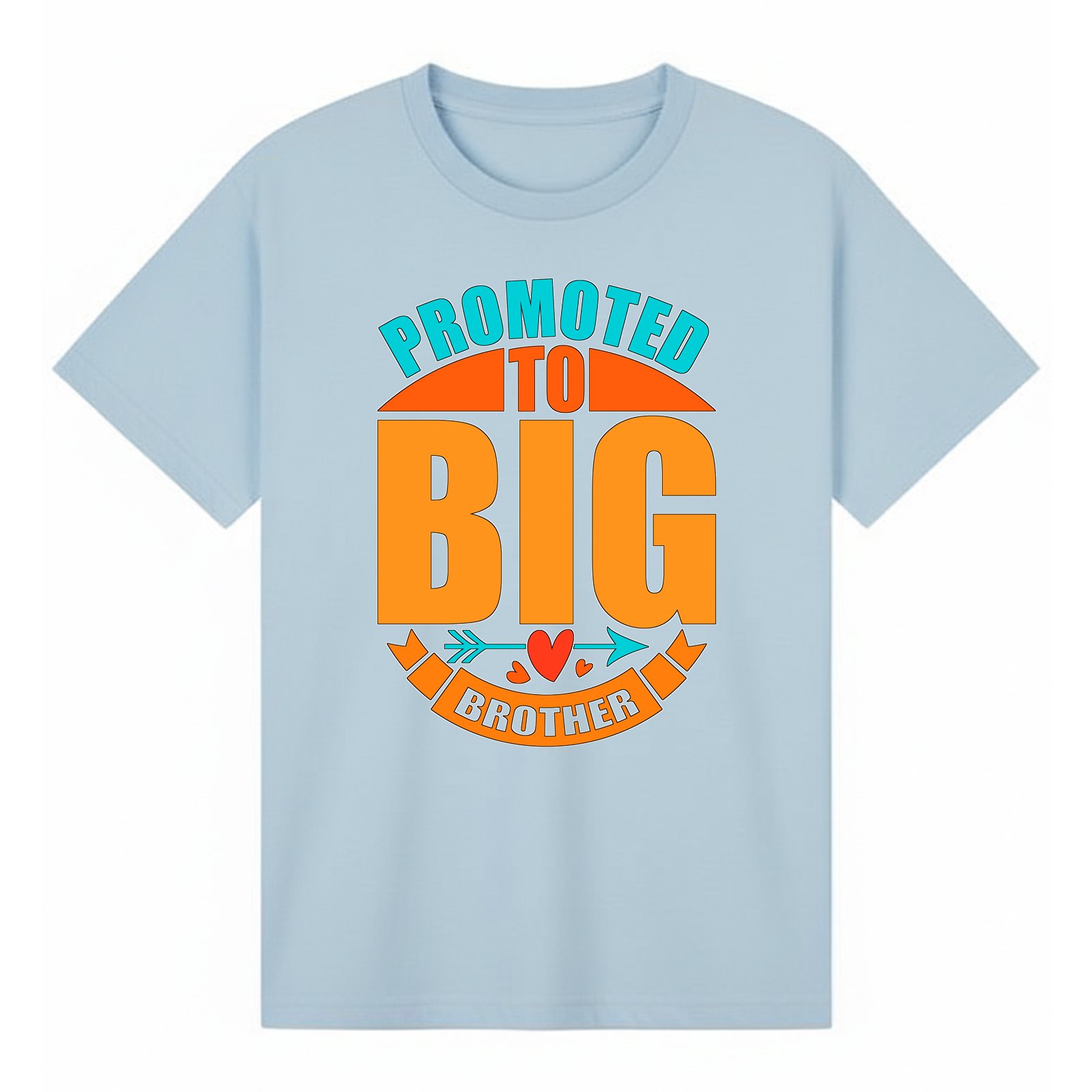 BGBRO04 artwork on light blue T-shirt