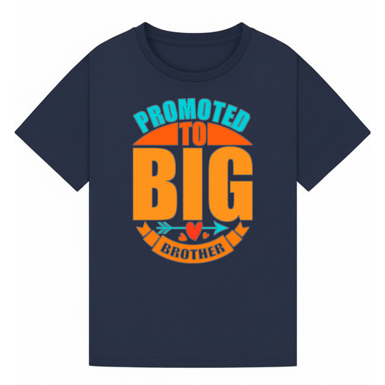 BGBRO04 artwork on navy T-shirt