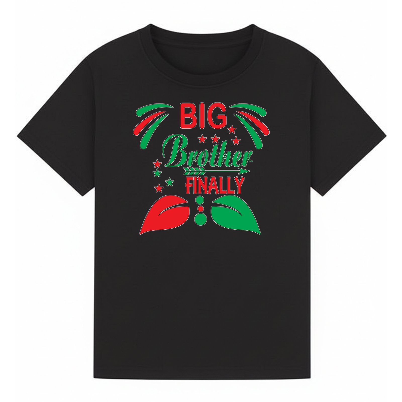 BGBRO10 artwork on black T-shirt