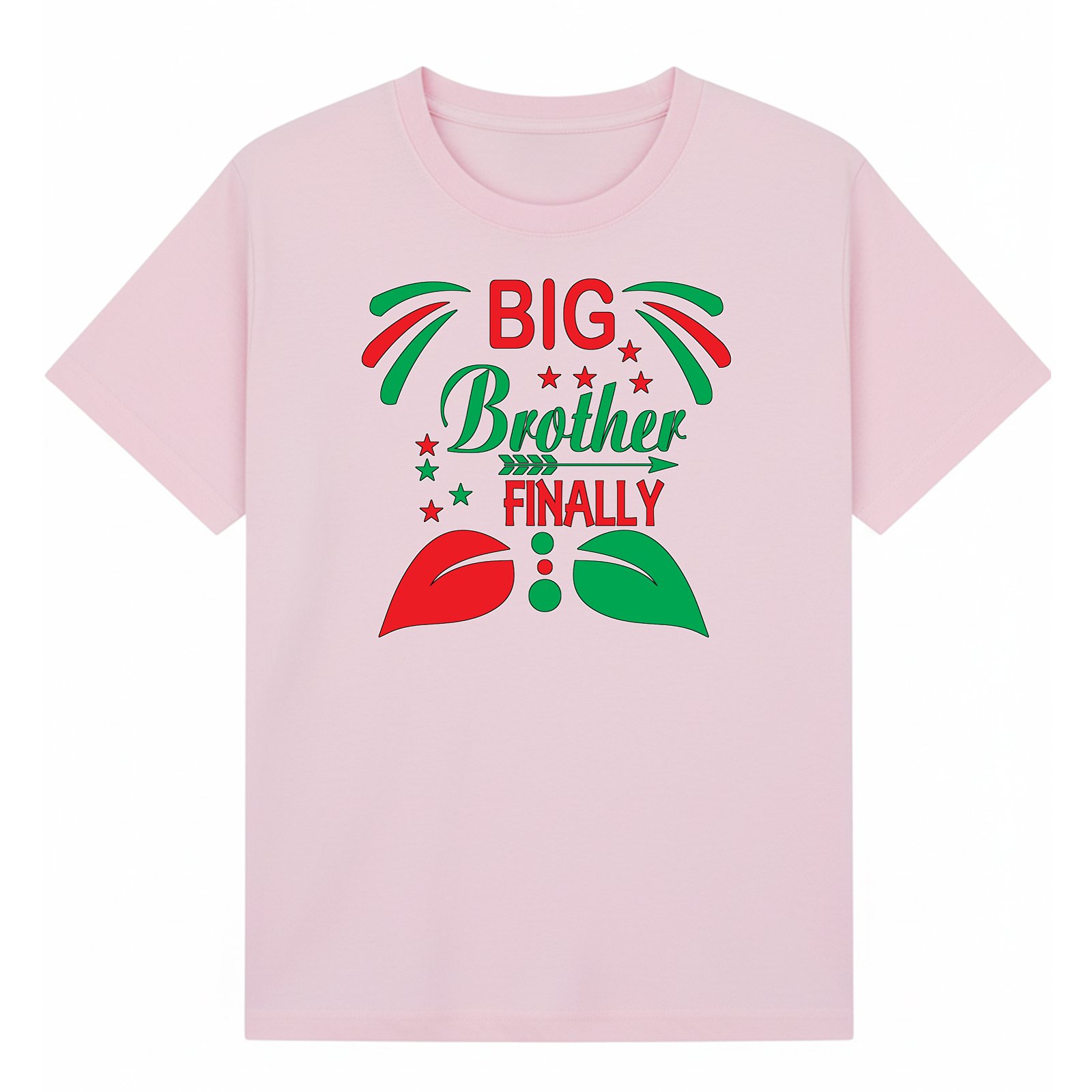 BGBRO10 artwork on light pink T-shirt