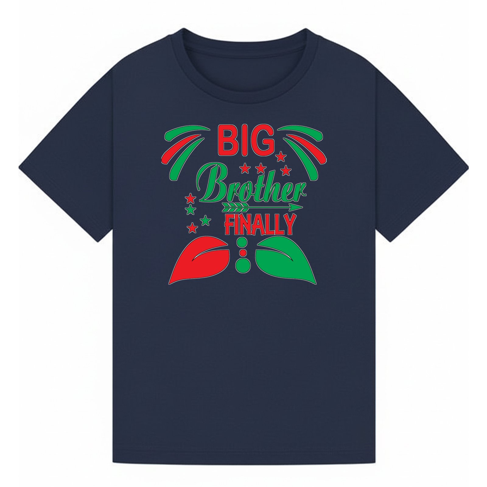BGBRO10 artwork on navy T-shirt