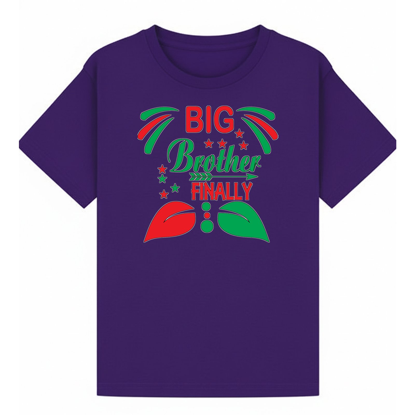 BGBRO10 artwork on purple T-shirt