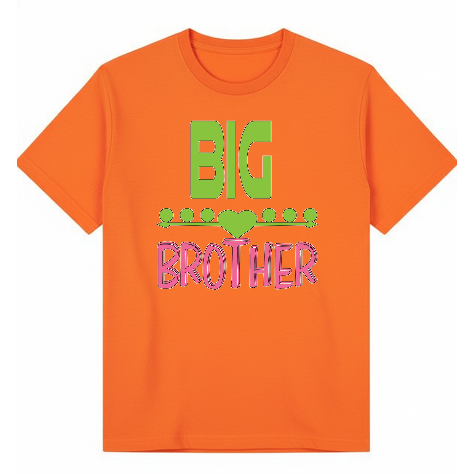 BGBRO11 artwork on orange T-shirt