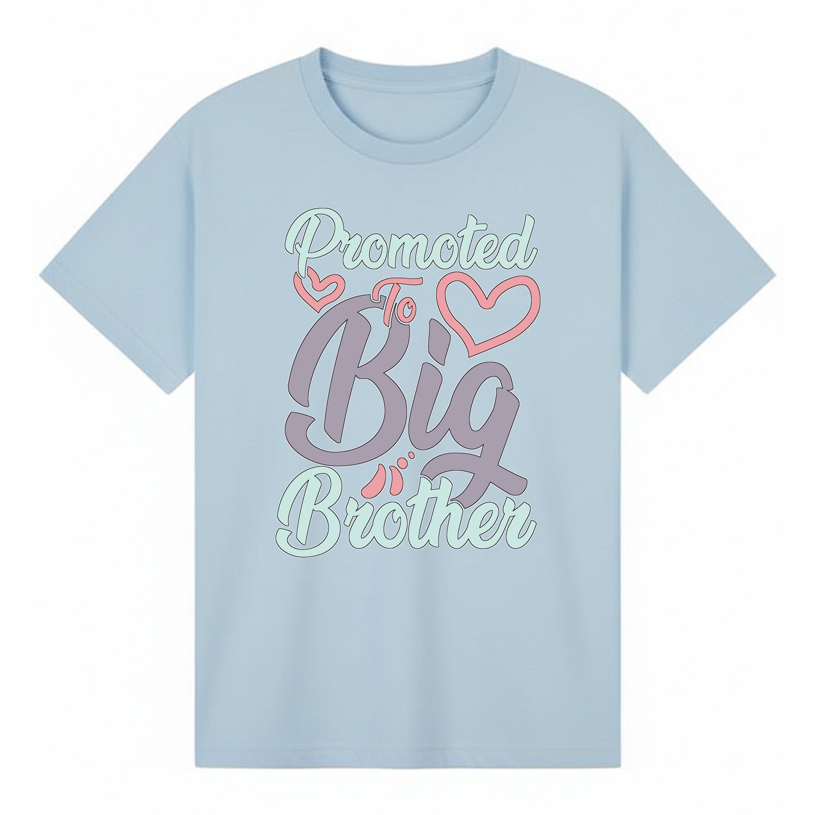 BGBRO12 artwork on light blue T-shirt