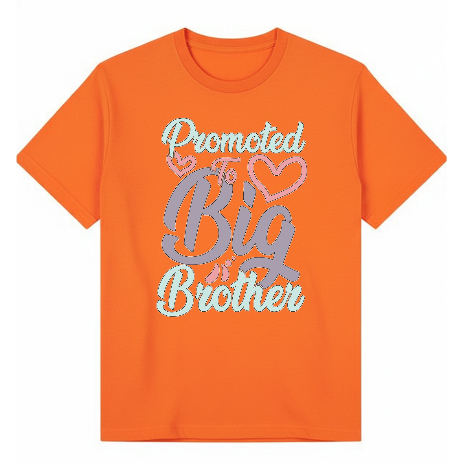 BGBRO12 artwork on orange T-shirt