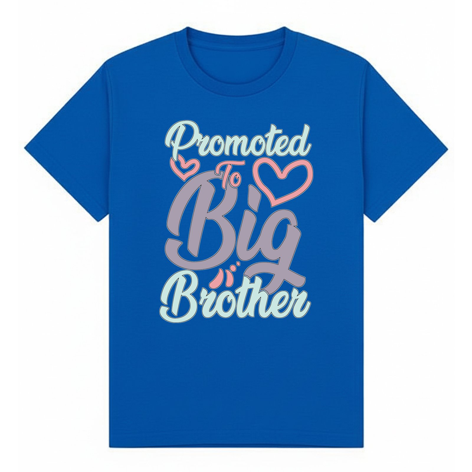 BGBRO12 artwork on royal T-shirt