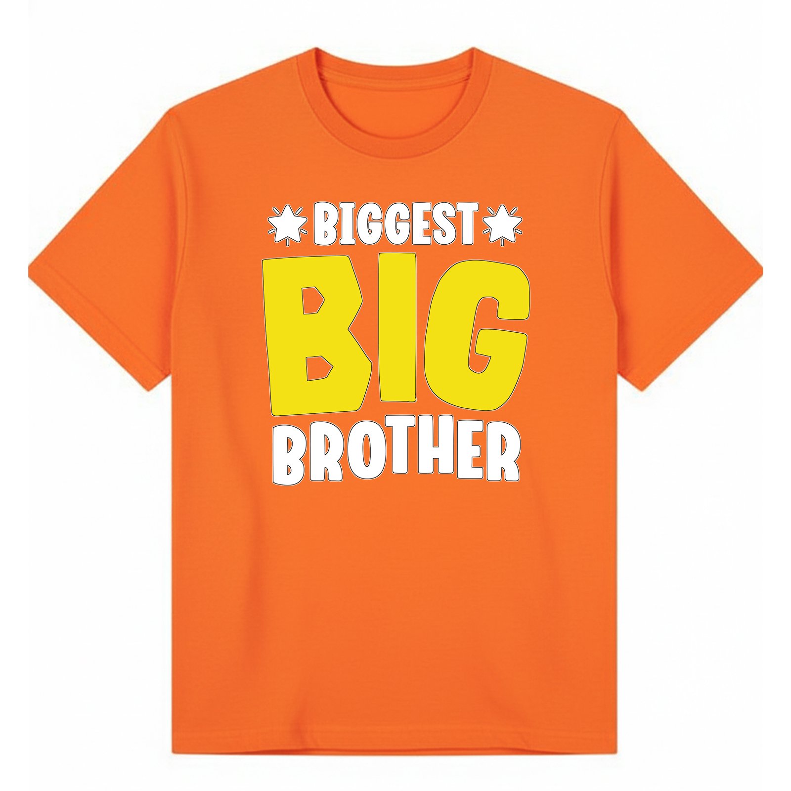 BGBRO13 artwork on orange T-shirt