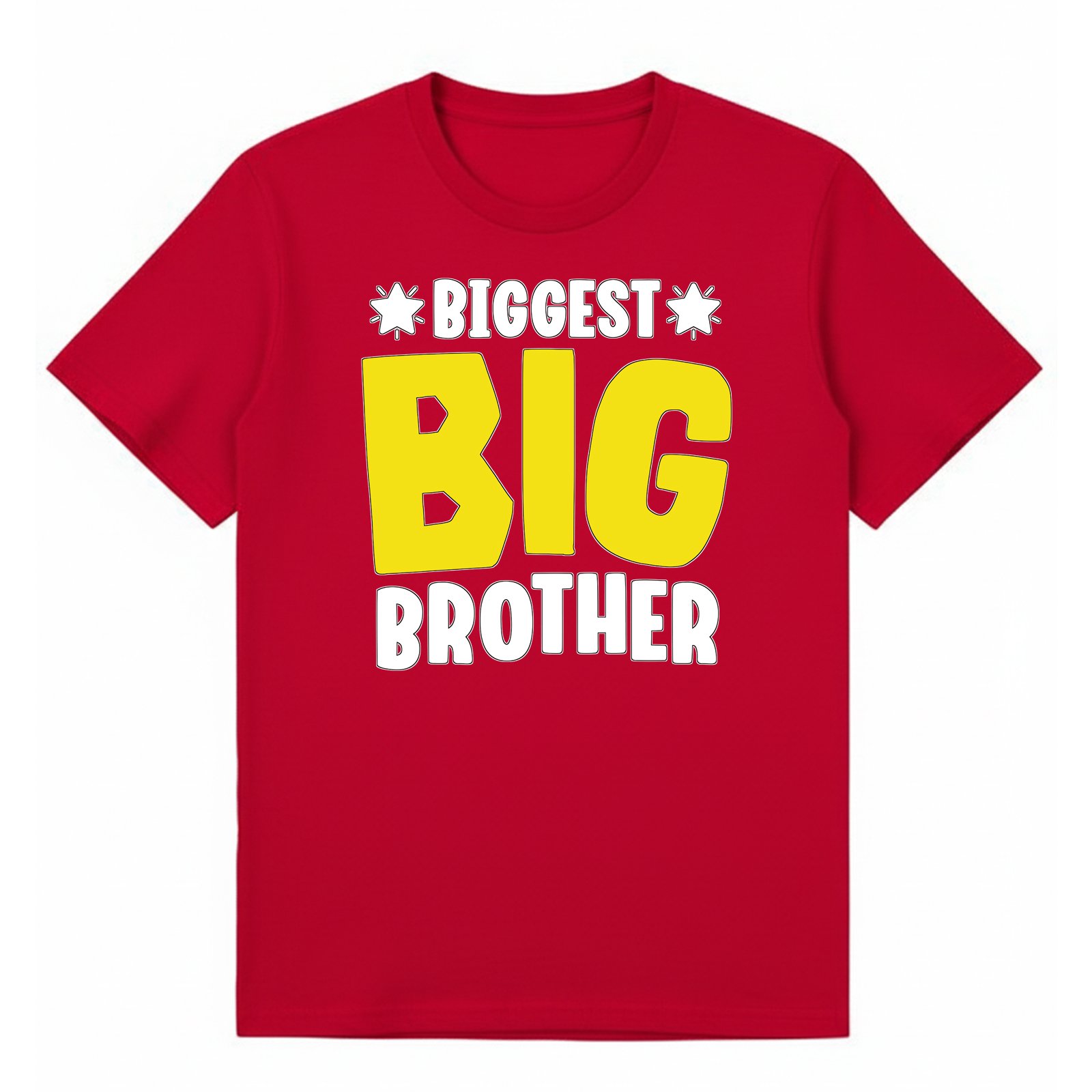 BGBRO13 artwork on red T-shirt