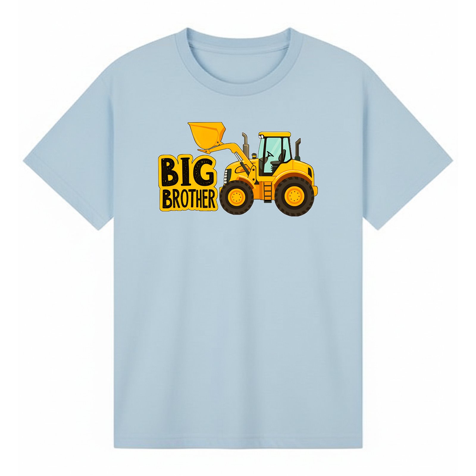 BGBRO14 artwork on light blue T-shirt