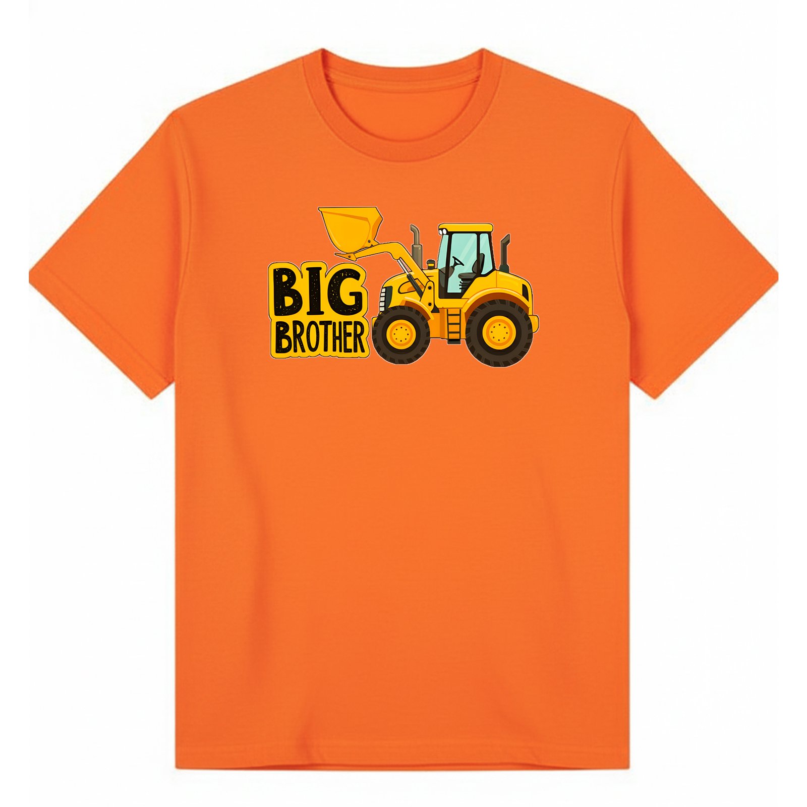 BGBRO14 artwork on orange T-shirt