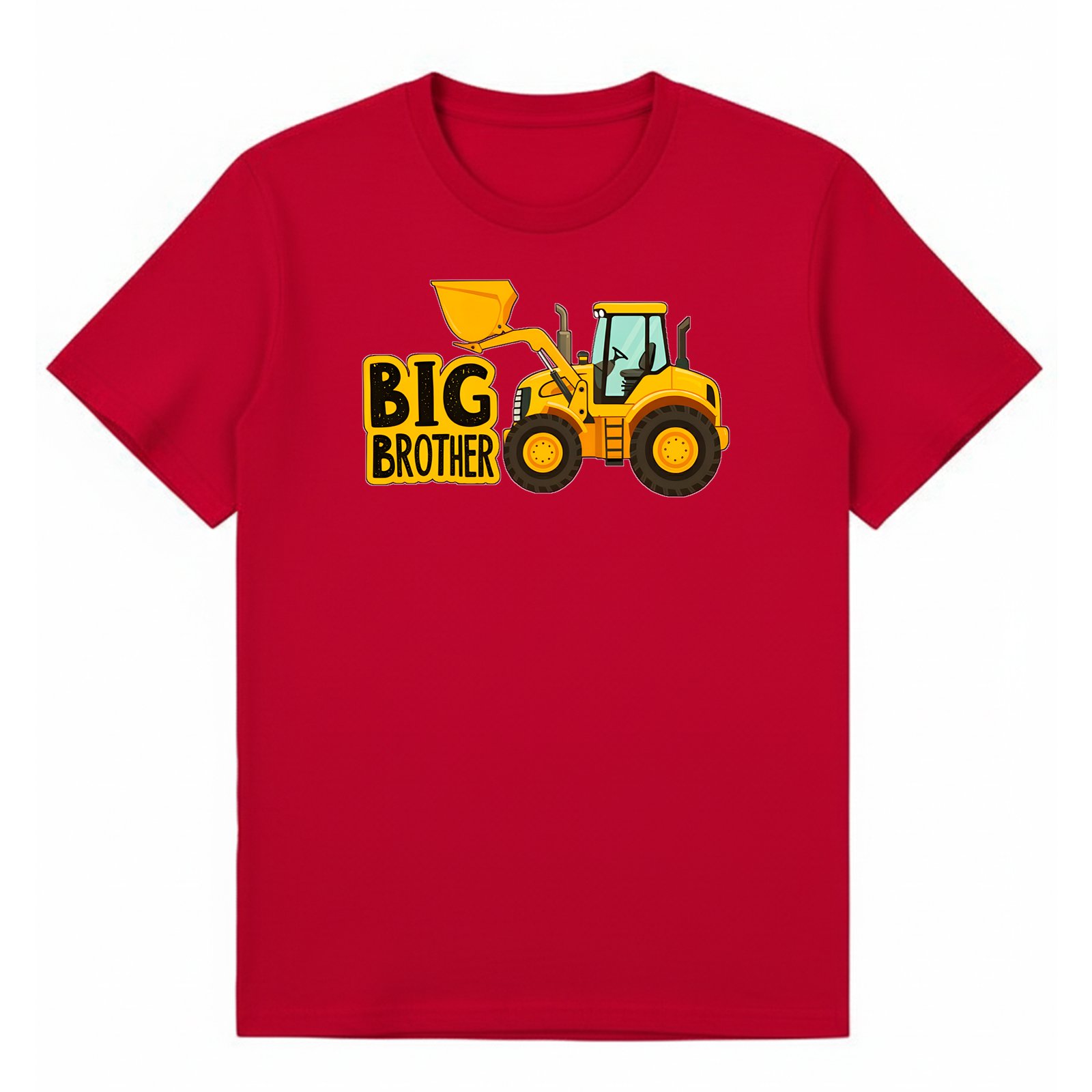 BGBRO14 artwork on red T-shirt