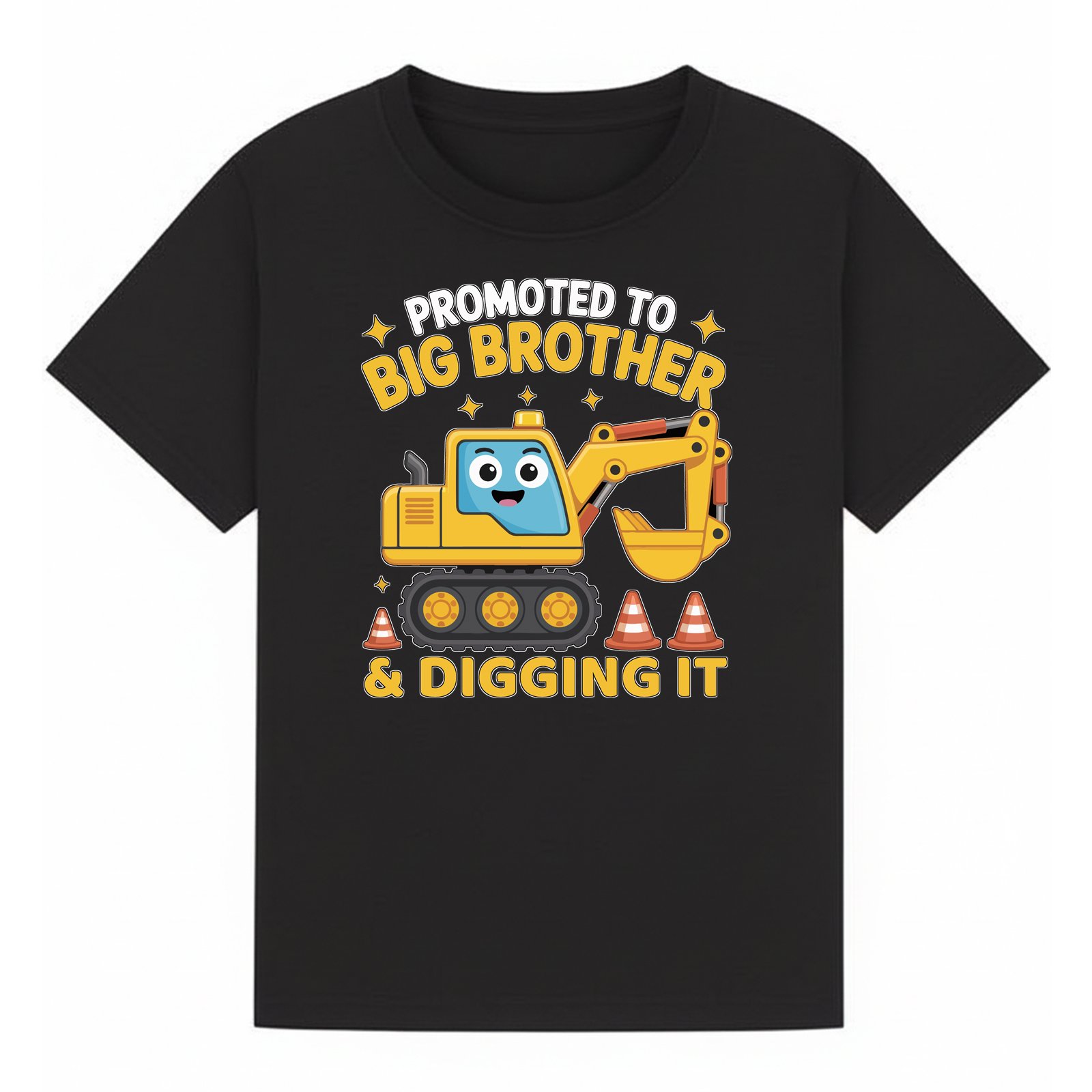 BGBRO17 artwork on black T-shirt