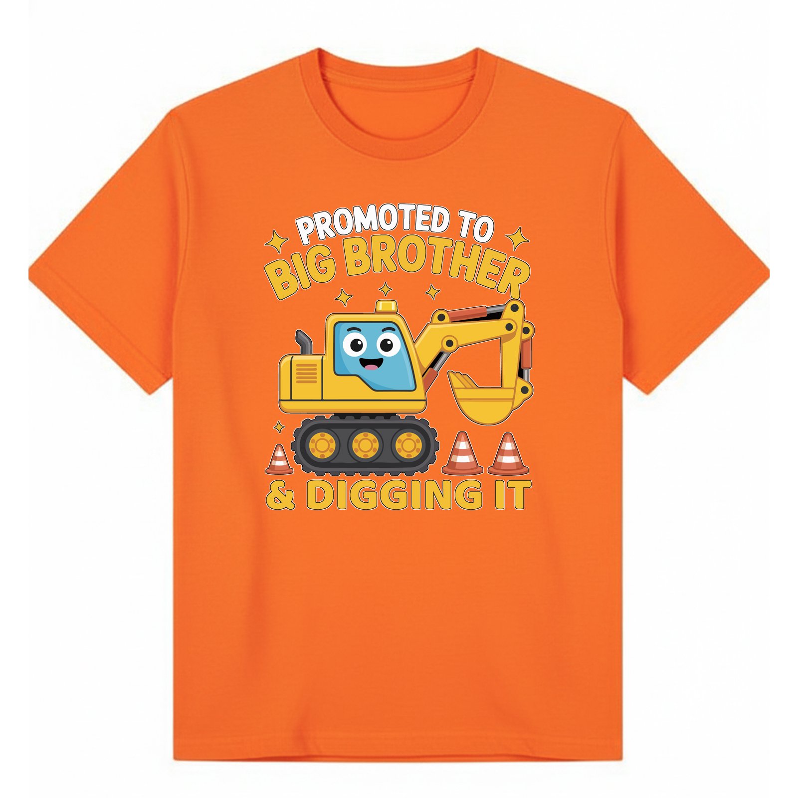 BGBRO17 artwork on orange T-shirt