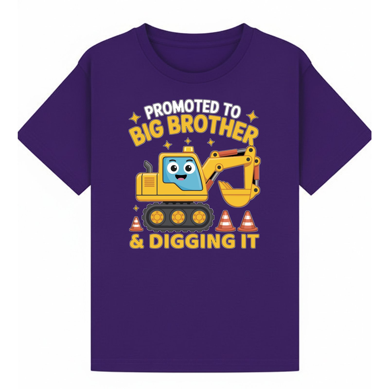 BGBRO17 artwork on purple T-shirt
