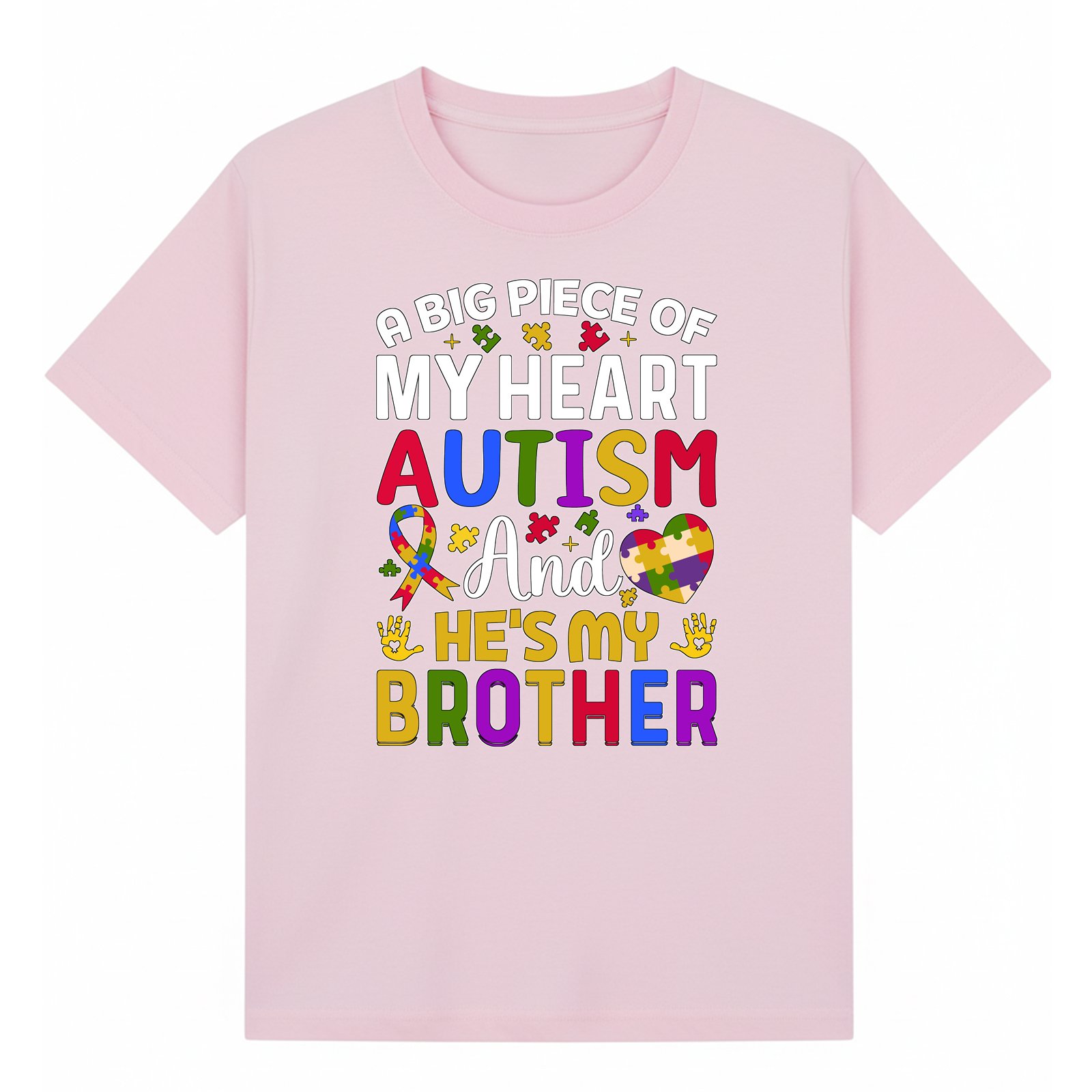 BGBRO18 artwork on light pink T-shirt