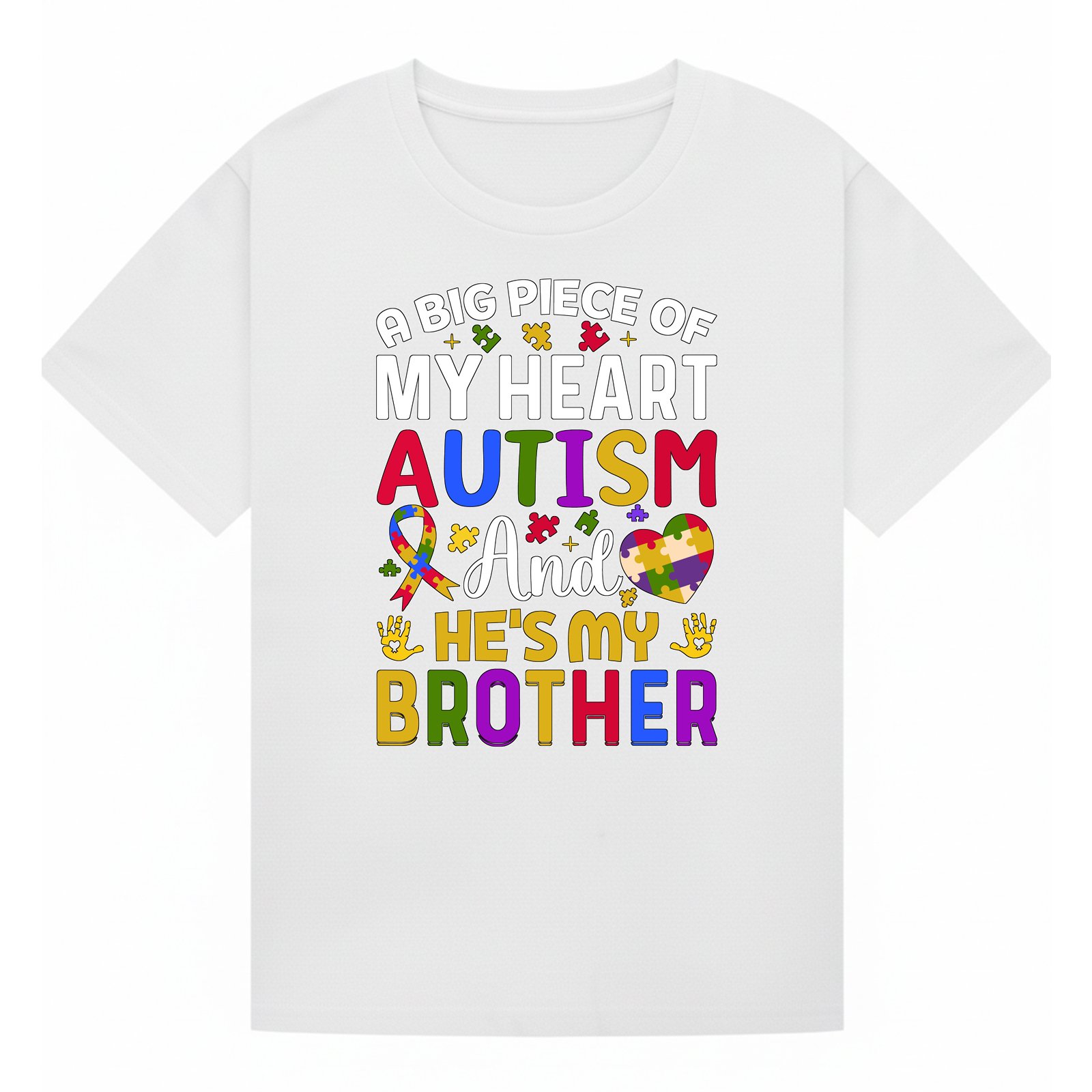BGBRO18 artwork on white T-shirt