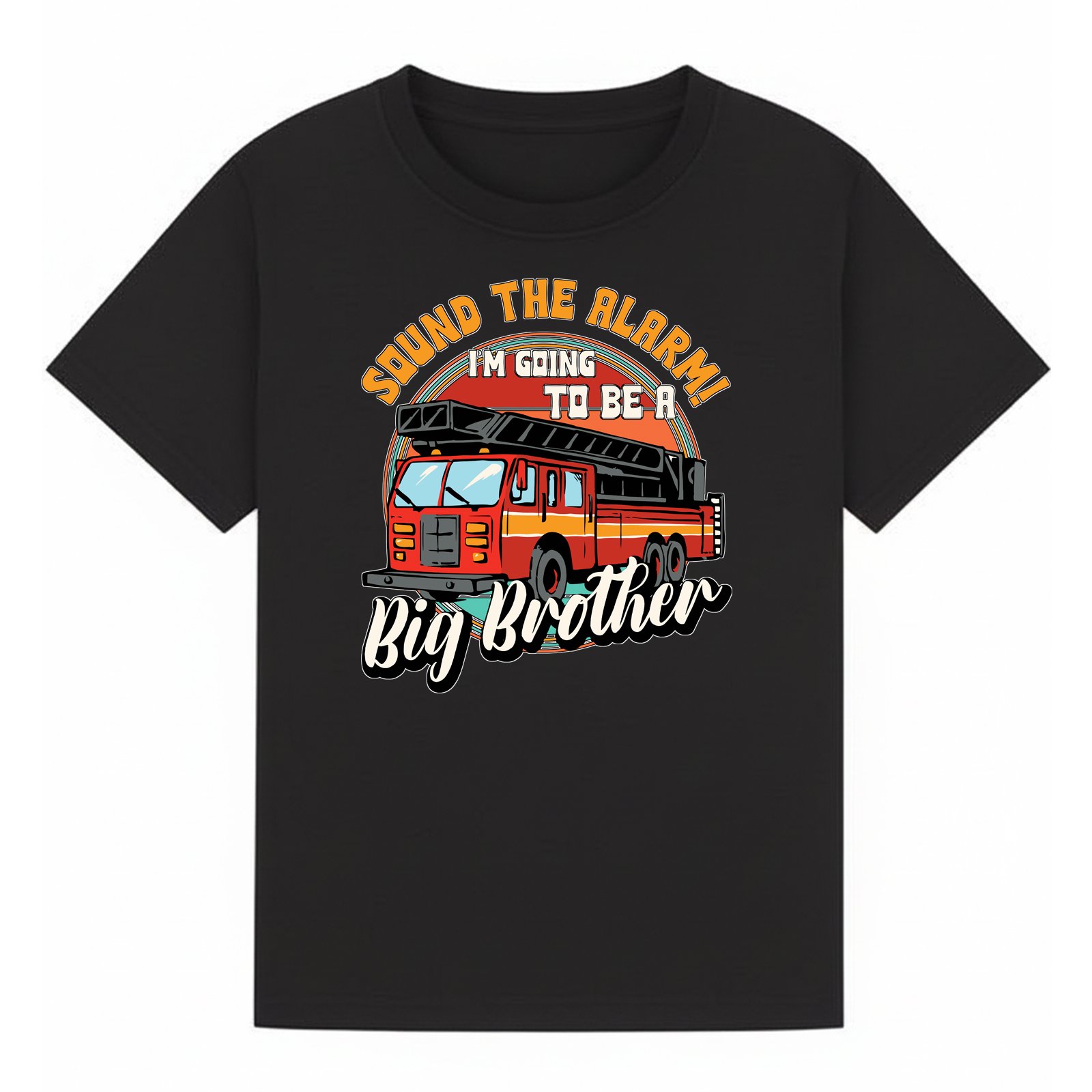 BGBRO19 artwork on black T-shirt