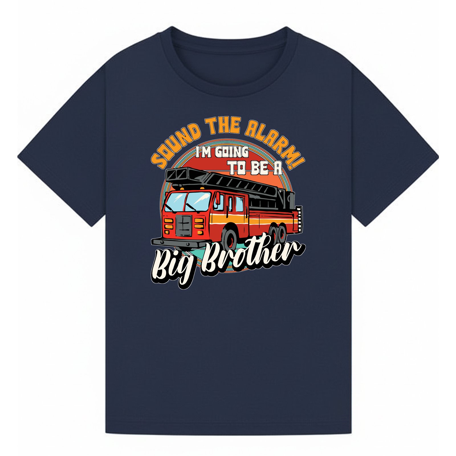 BGBRO19 artwork on navy T-shirt