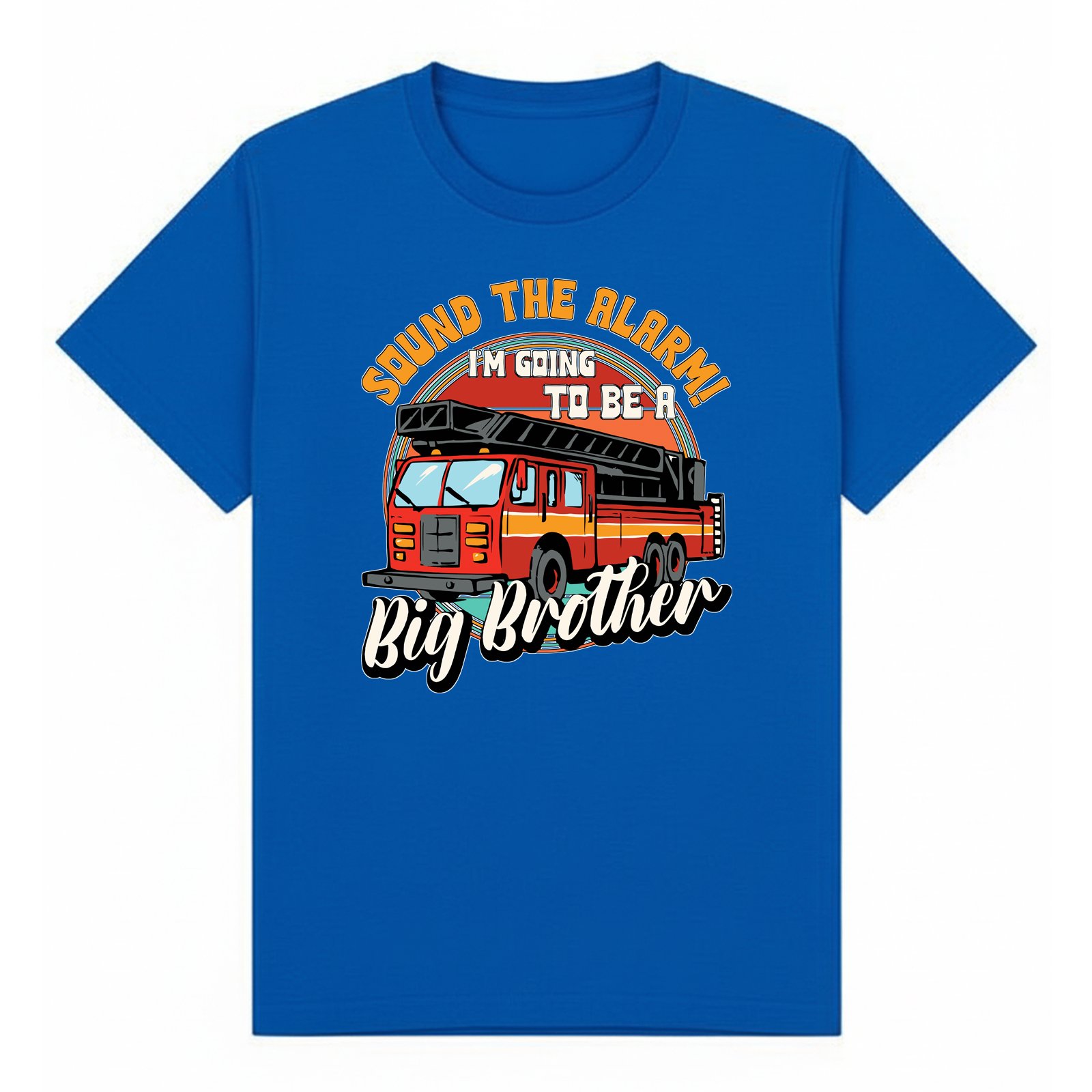BGBRO19 artwork on royal T-shirt