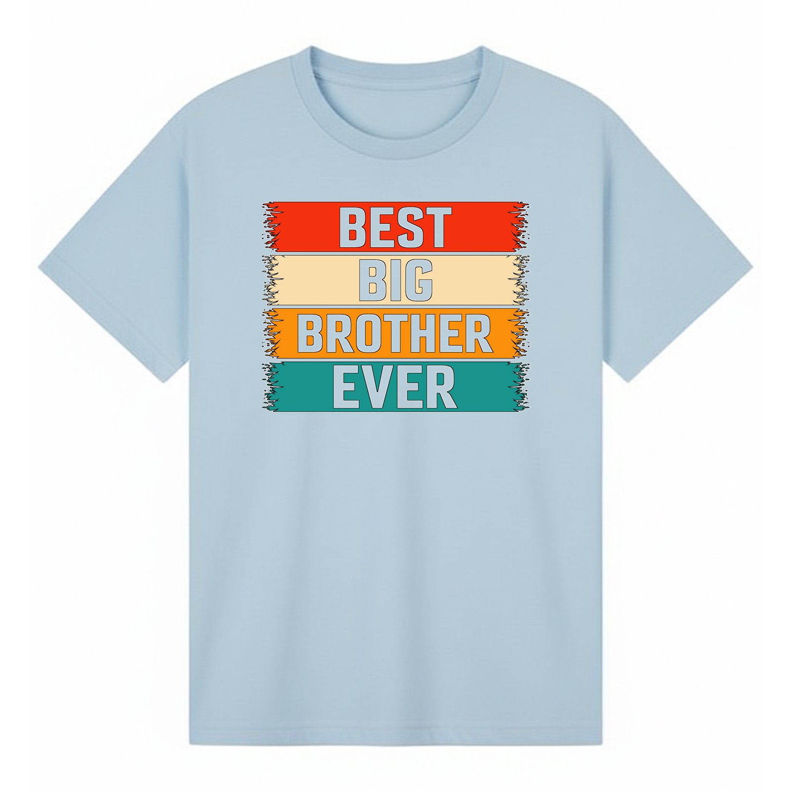 BGBRO20 artwork on light blue T-shirt