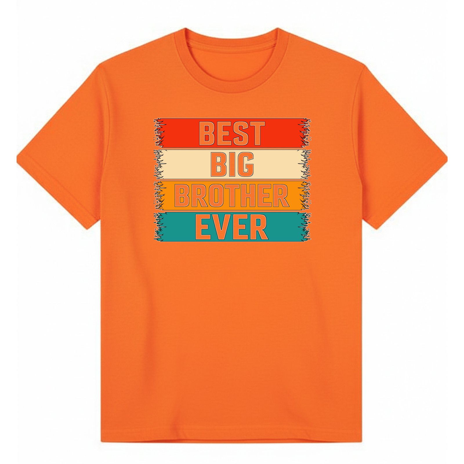 BGBRO20 artwork on orange T-shirt