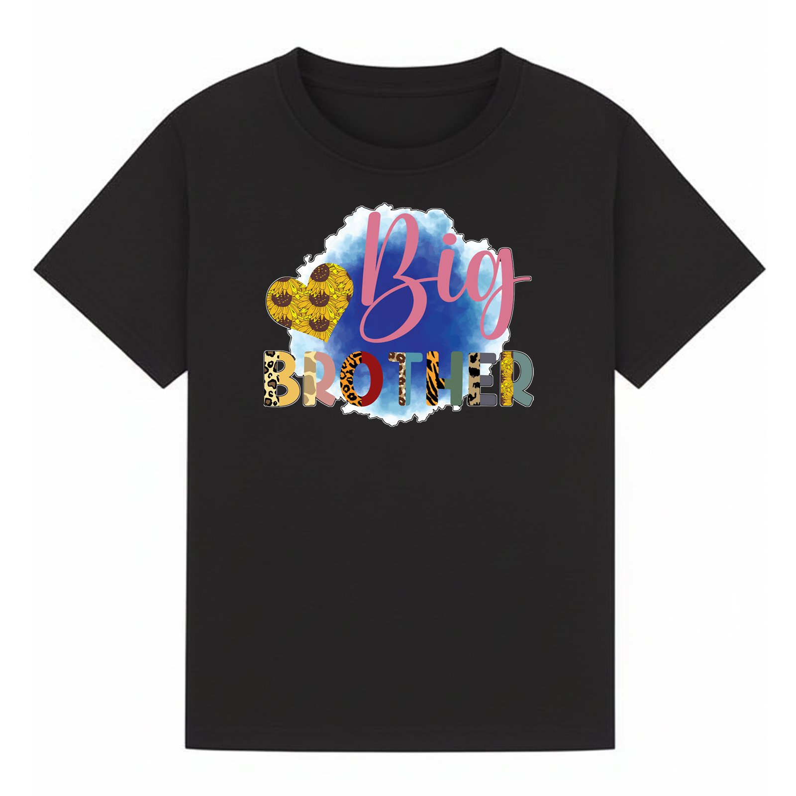 BGBRO22 artwork on black T-shirt