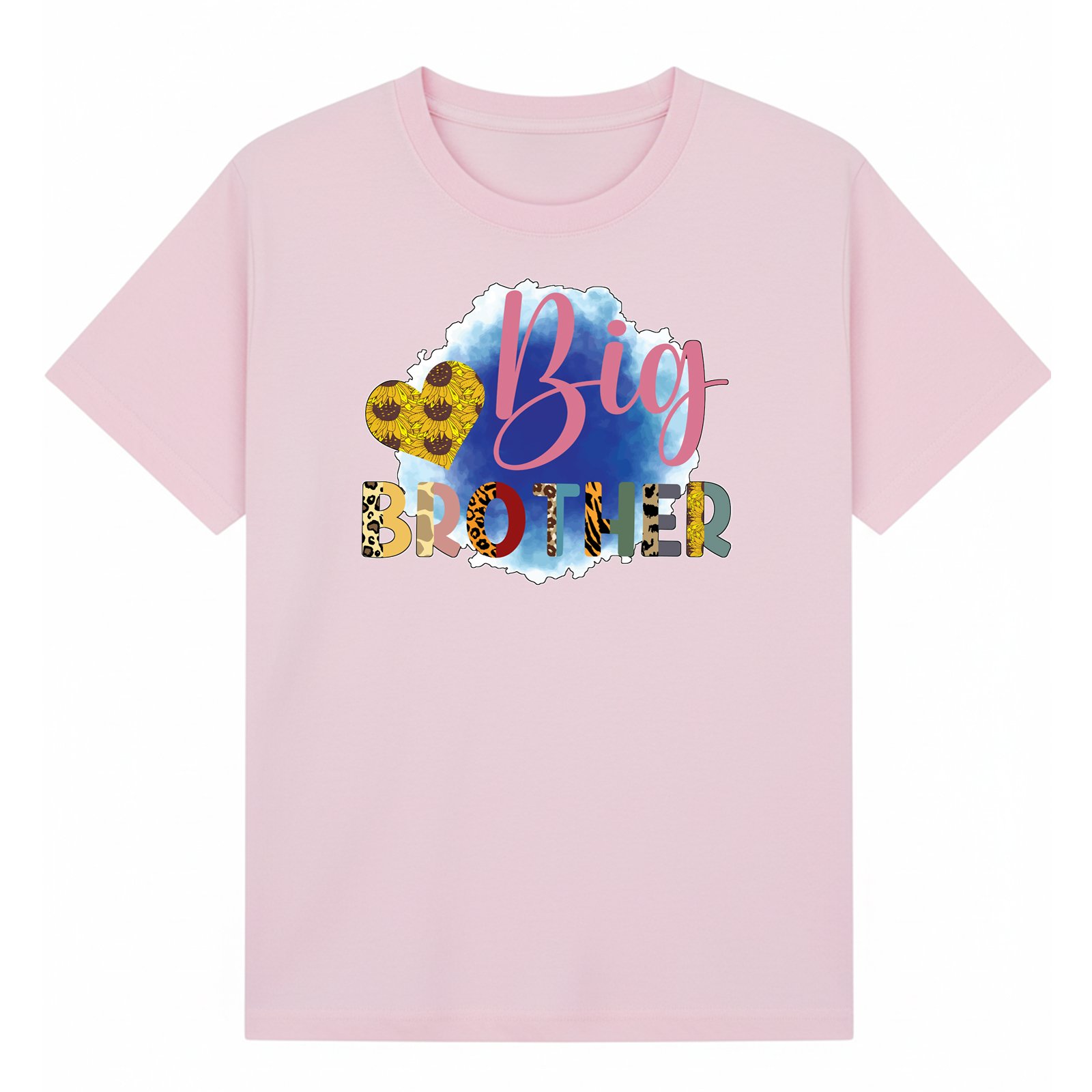 BGBRO22 artwork on light pink T-shirt