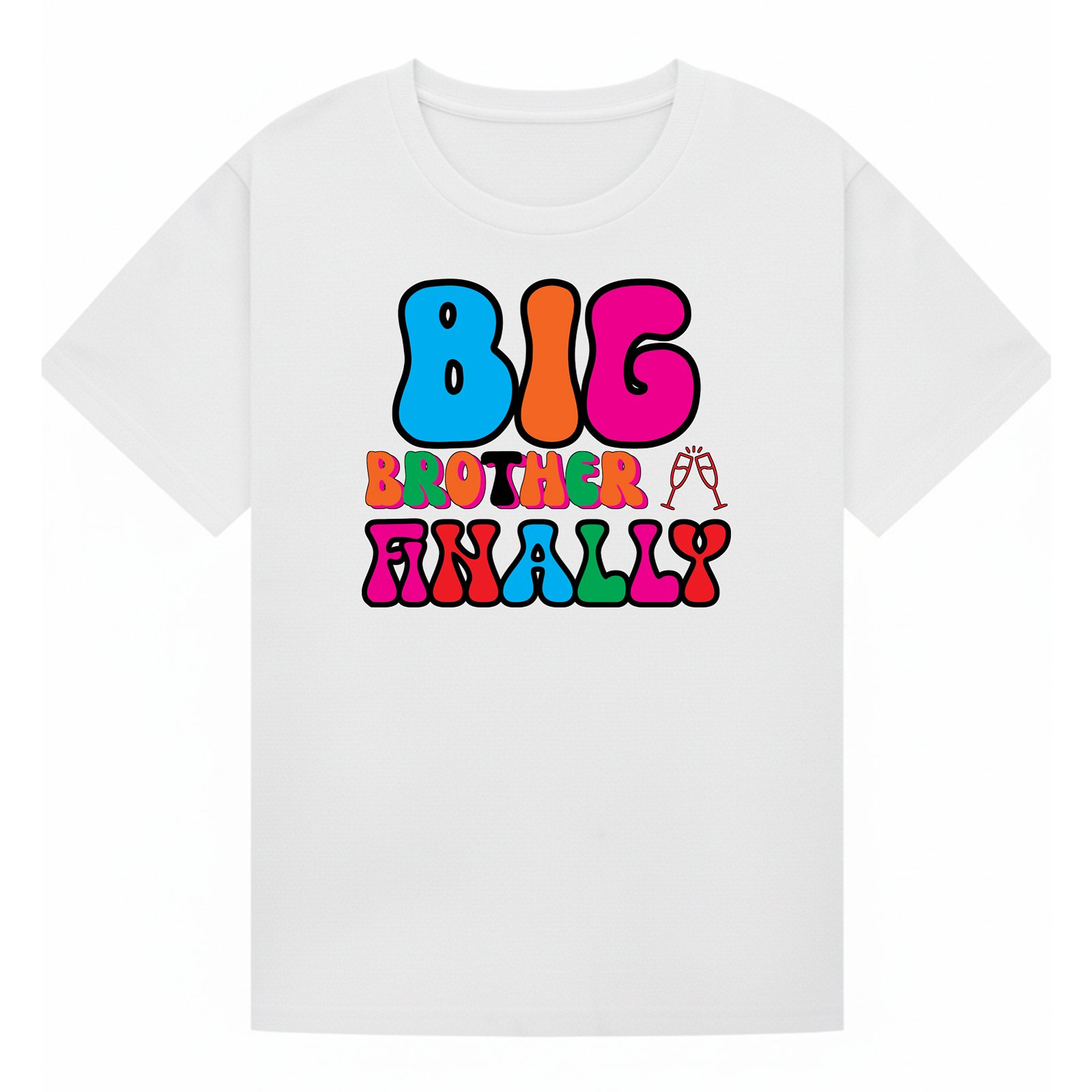 BGBRO23 artwork on white T-shirt