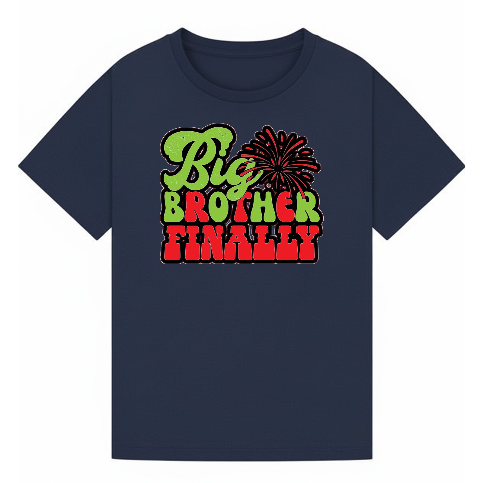 BGBRO24 artwork on navy T-shirt