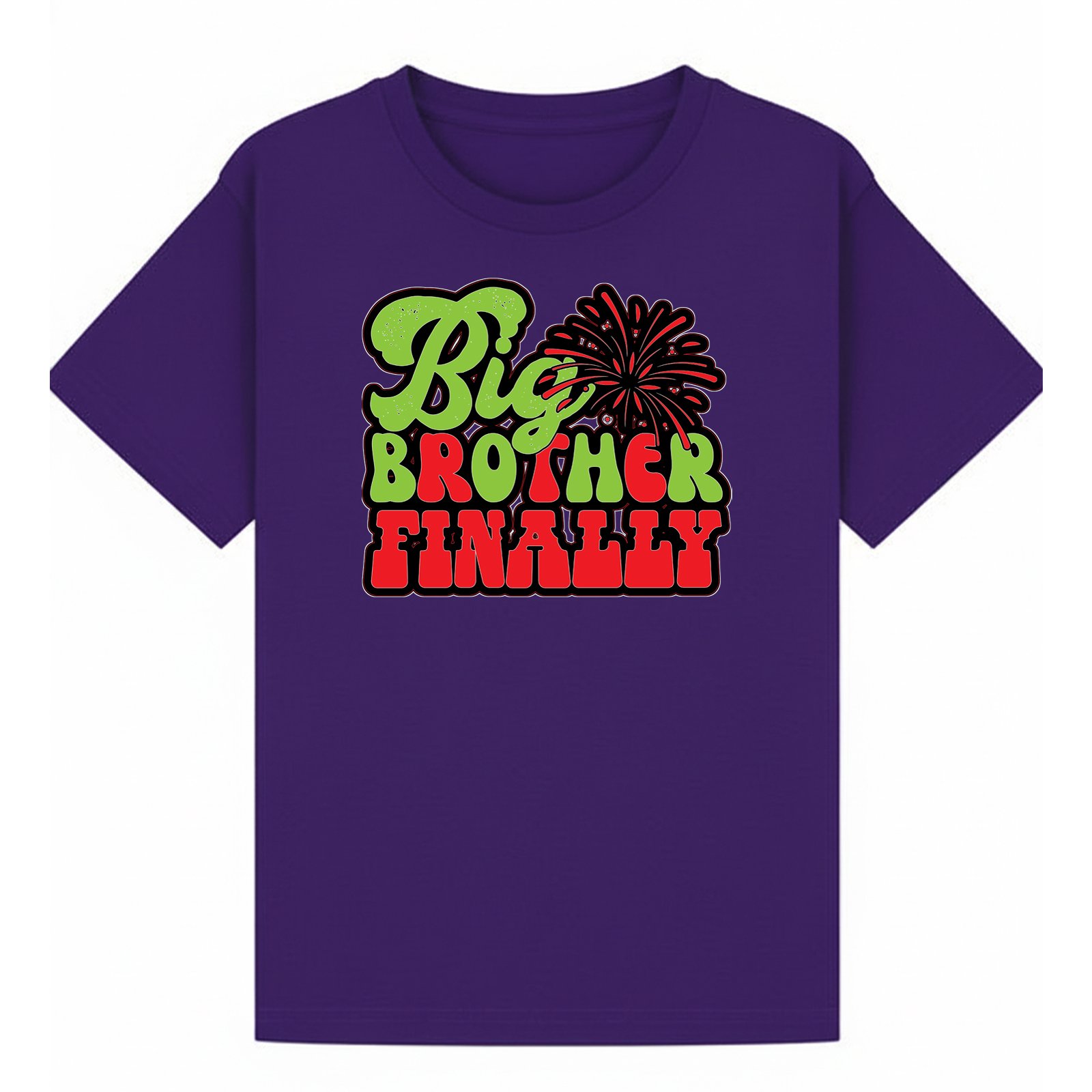 BGBRO24 artwork on purple T-shirt