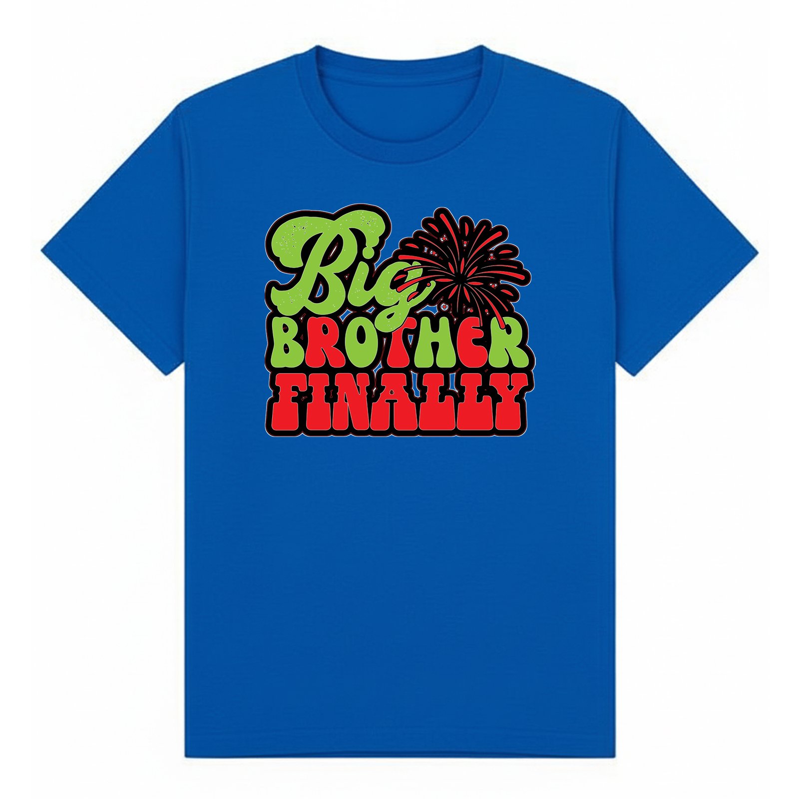 BGBRO24 artwork on royal T-shirt