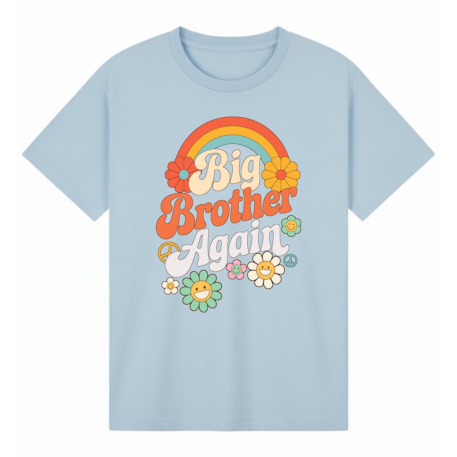 BGBRO26 artwork on light blue T-shirt