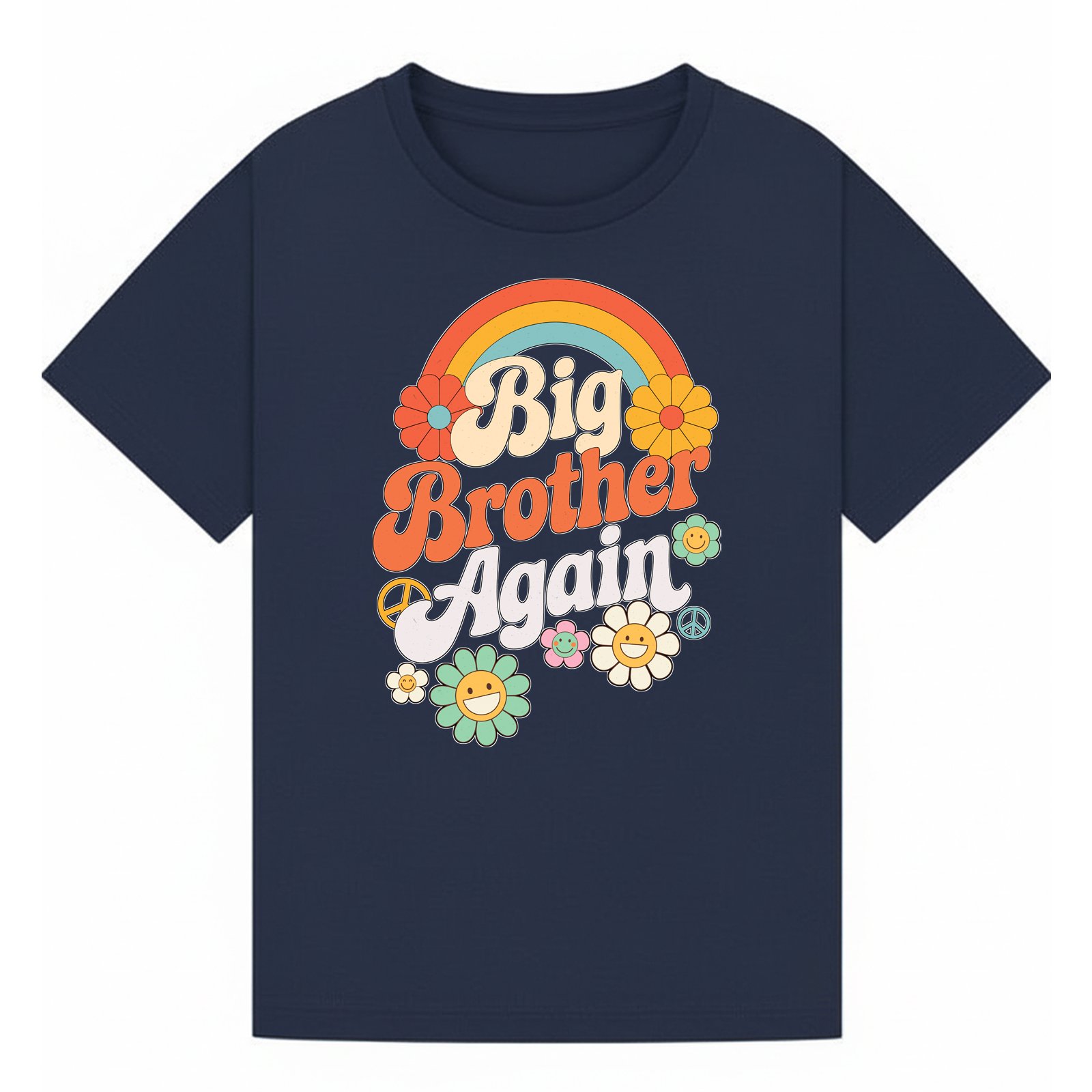 BGBRO26 artwork on navy T-shirt