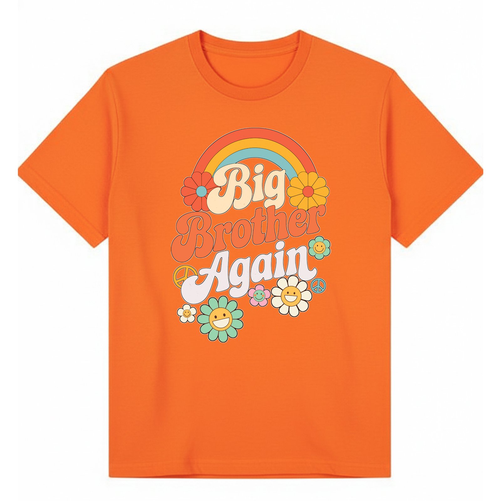 BGBRO26 artwork on orange T-shirt