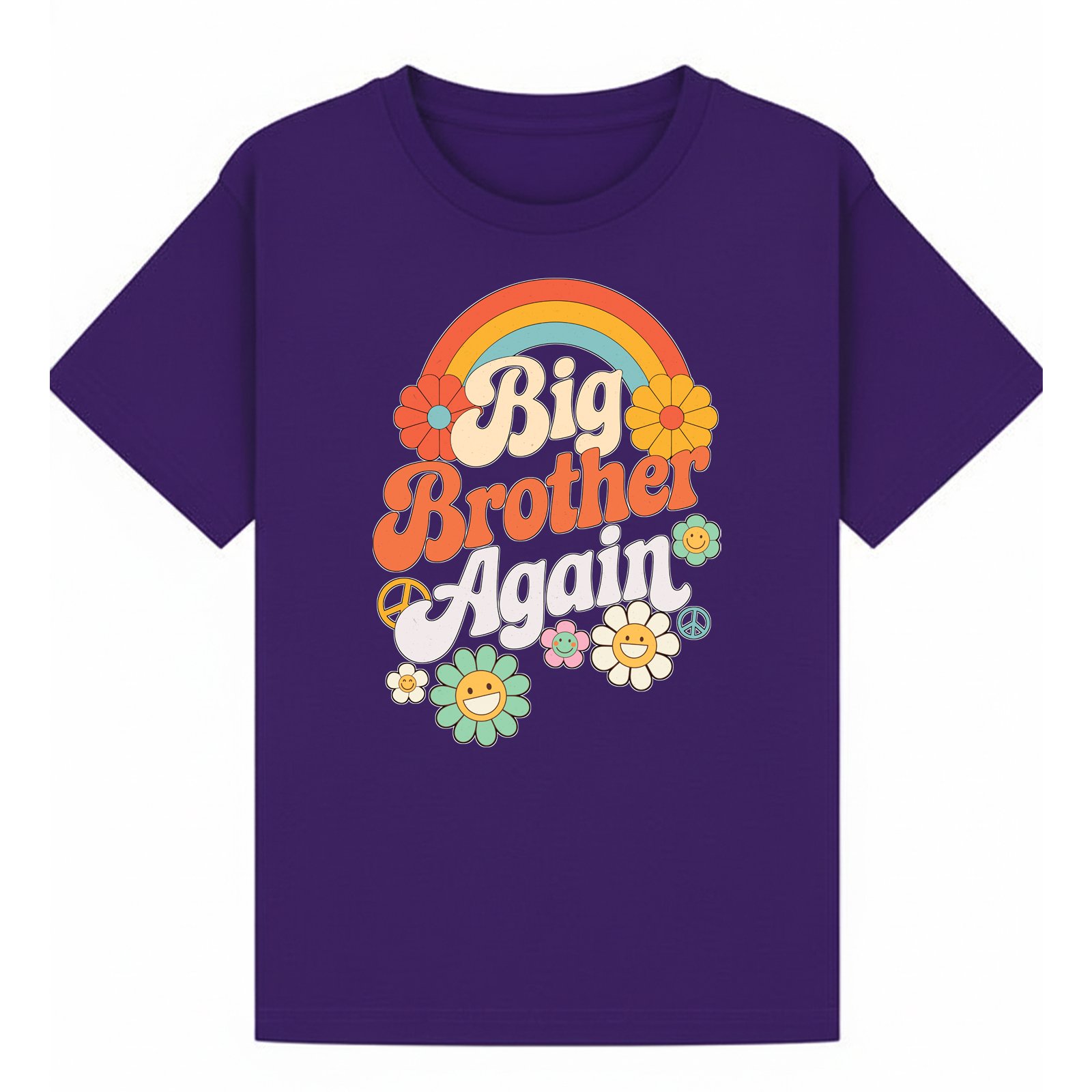 BGBRO26 artwork on purple T-shirt
