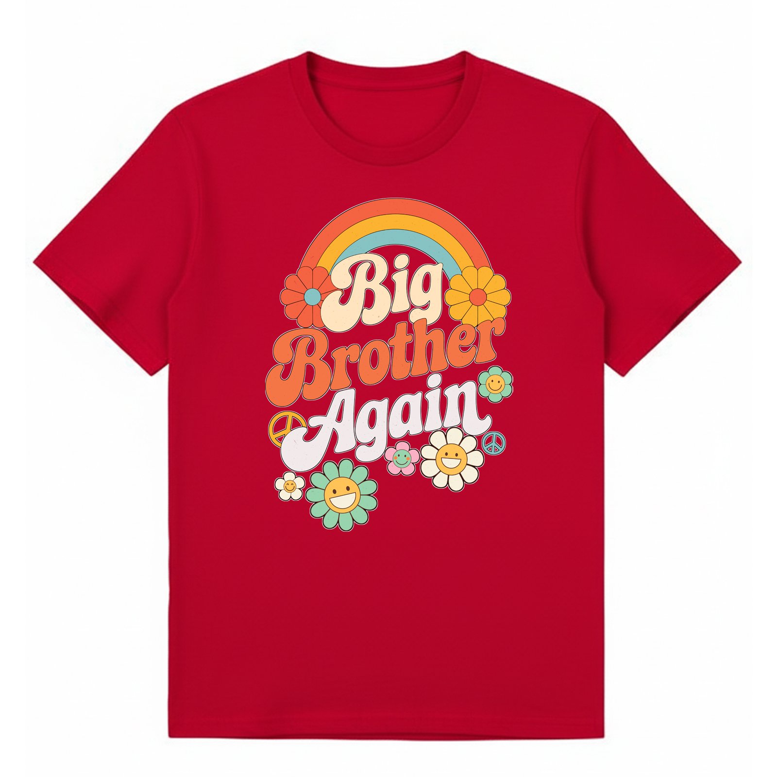 BGBRO26 artwork on red T-shirt