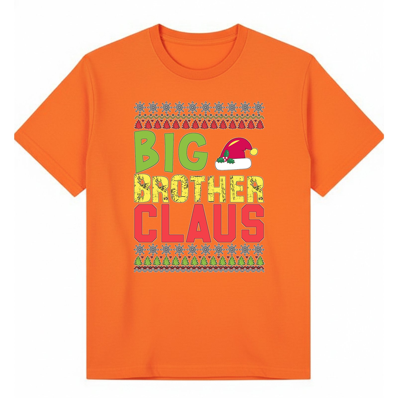 BGBRO27 artwork on orange T-shirt