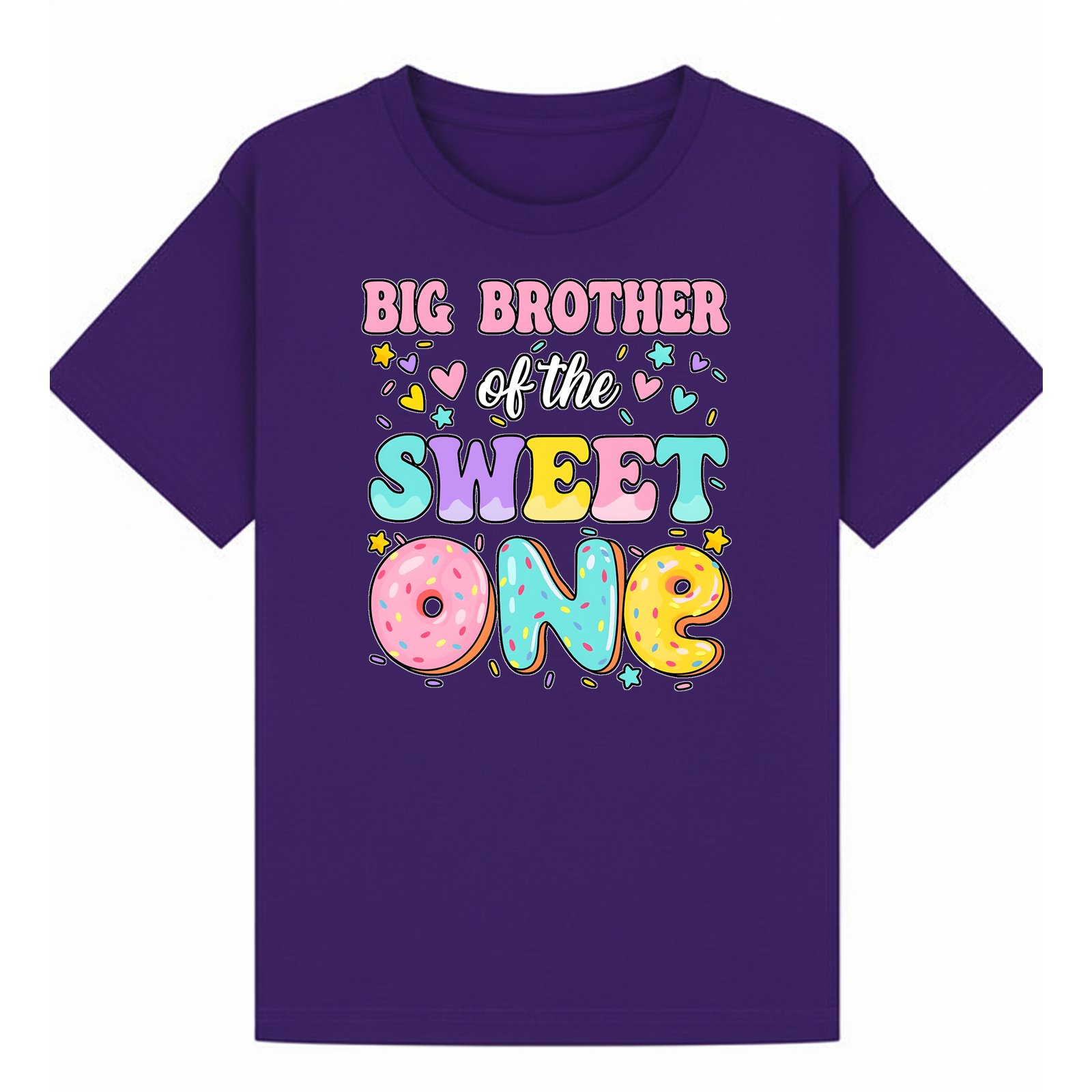 BGBRO28 artwork on purple T-shirt