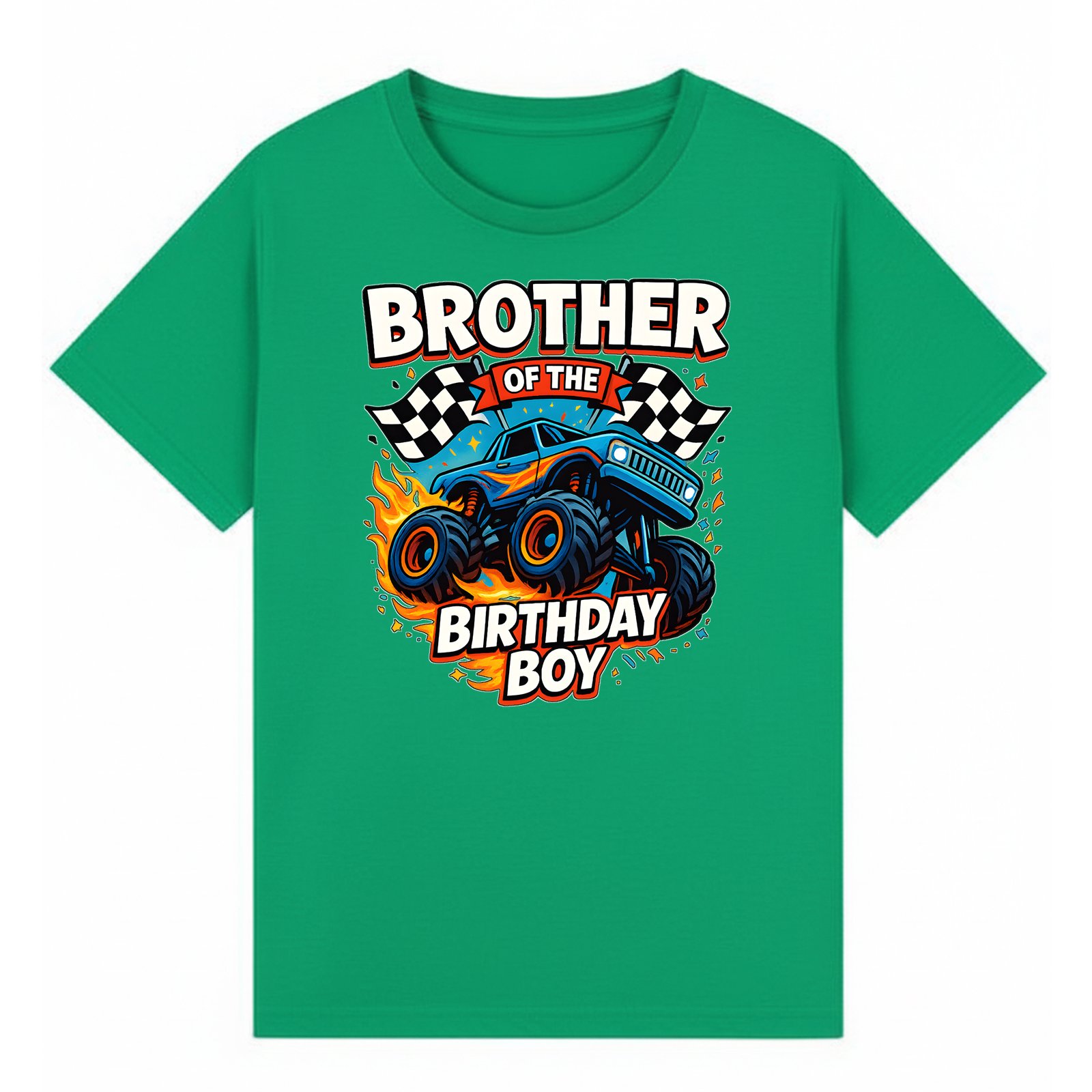 BGBRO29 artwork on irish green T-shirt