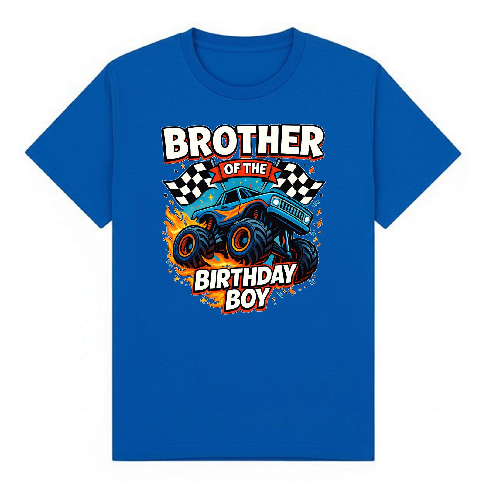 BGBRO29 artwork on royal T-shirt