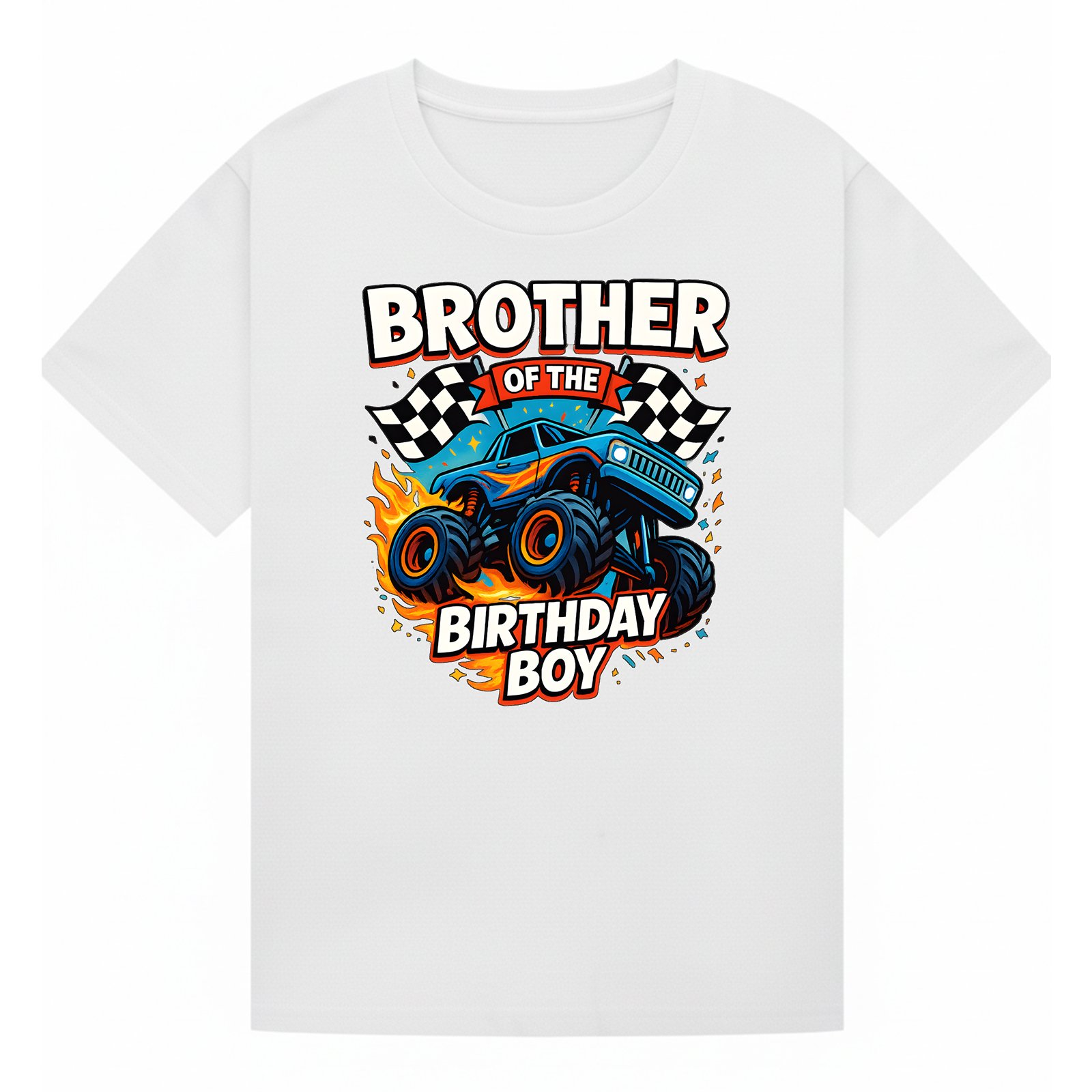 BGBRO29 artwork on white T-shirt