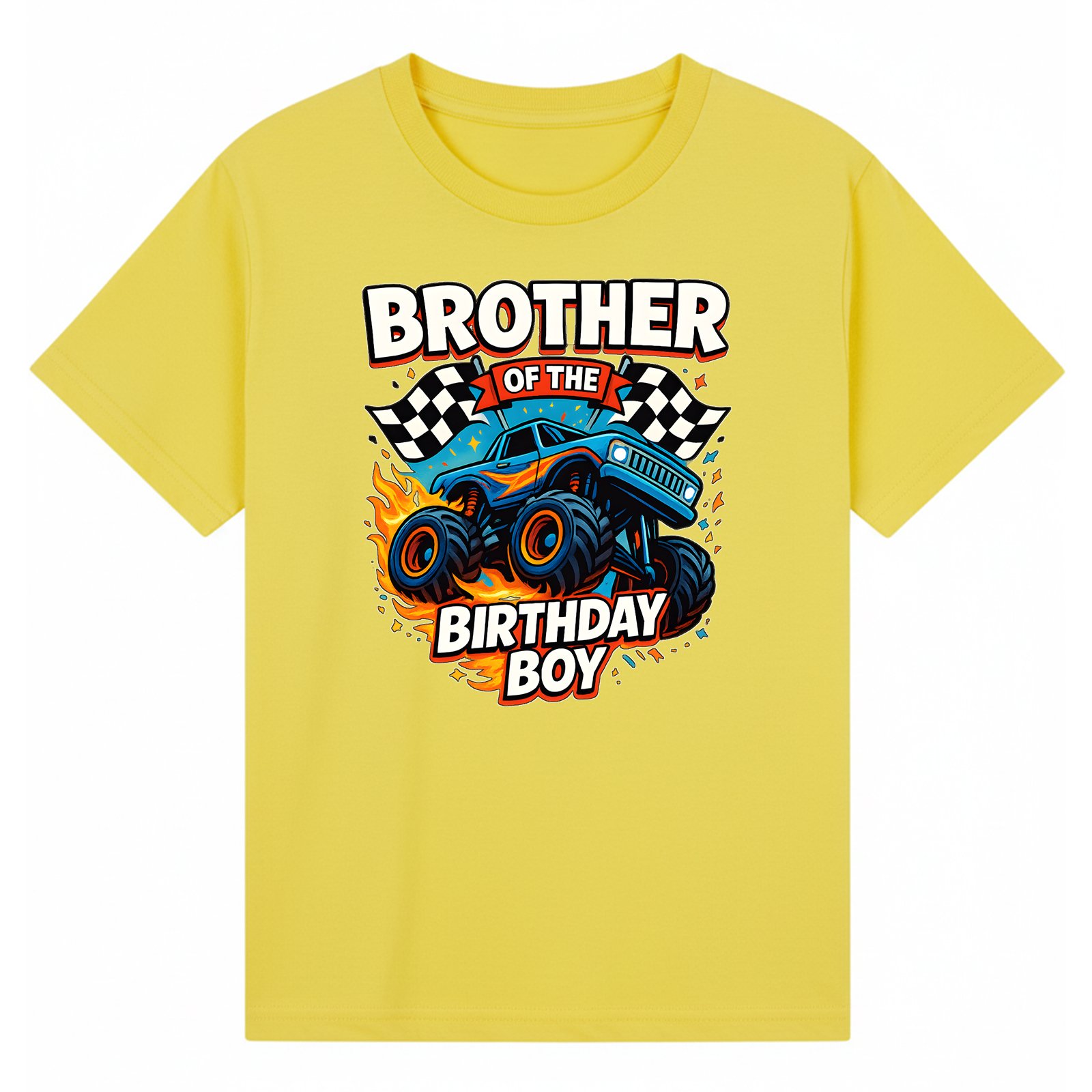 BGBRO29 artwork on yellow T-shirt