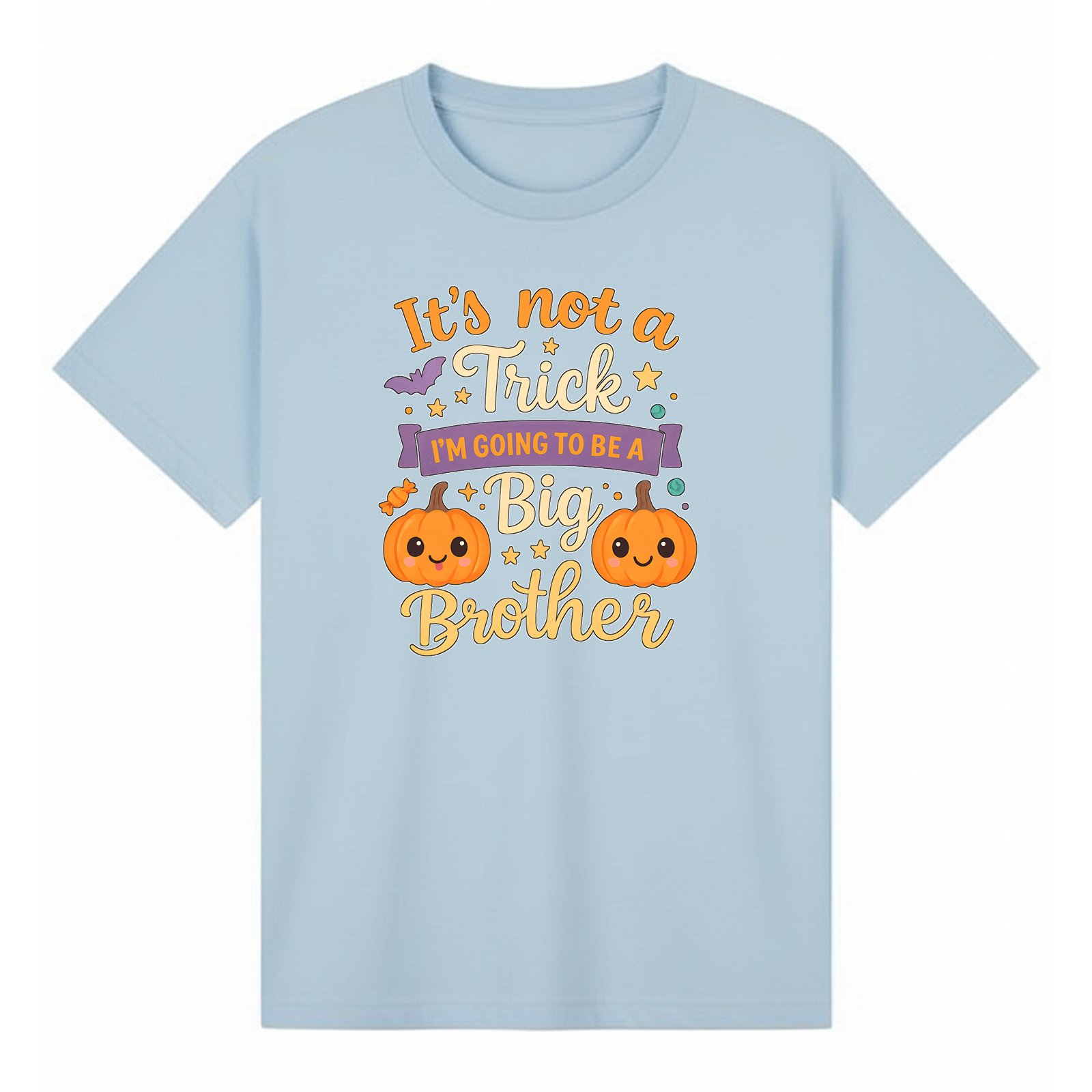 BGBRO31 artwork on light blue T-shirt