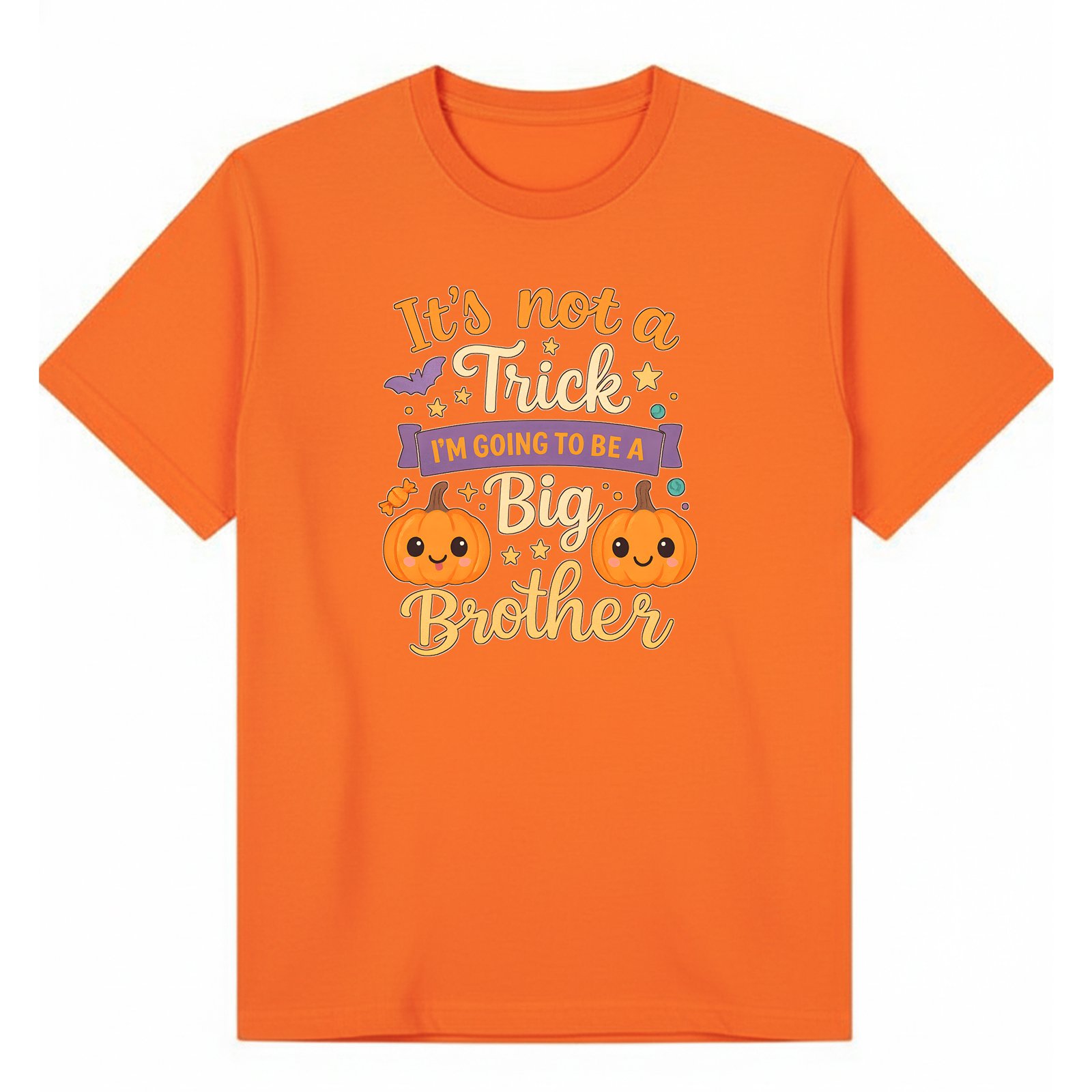 BGBRO31 artwork on orange T-shirt